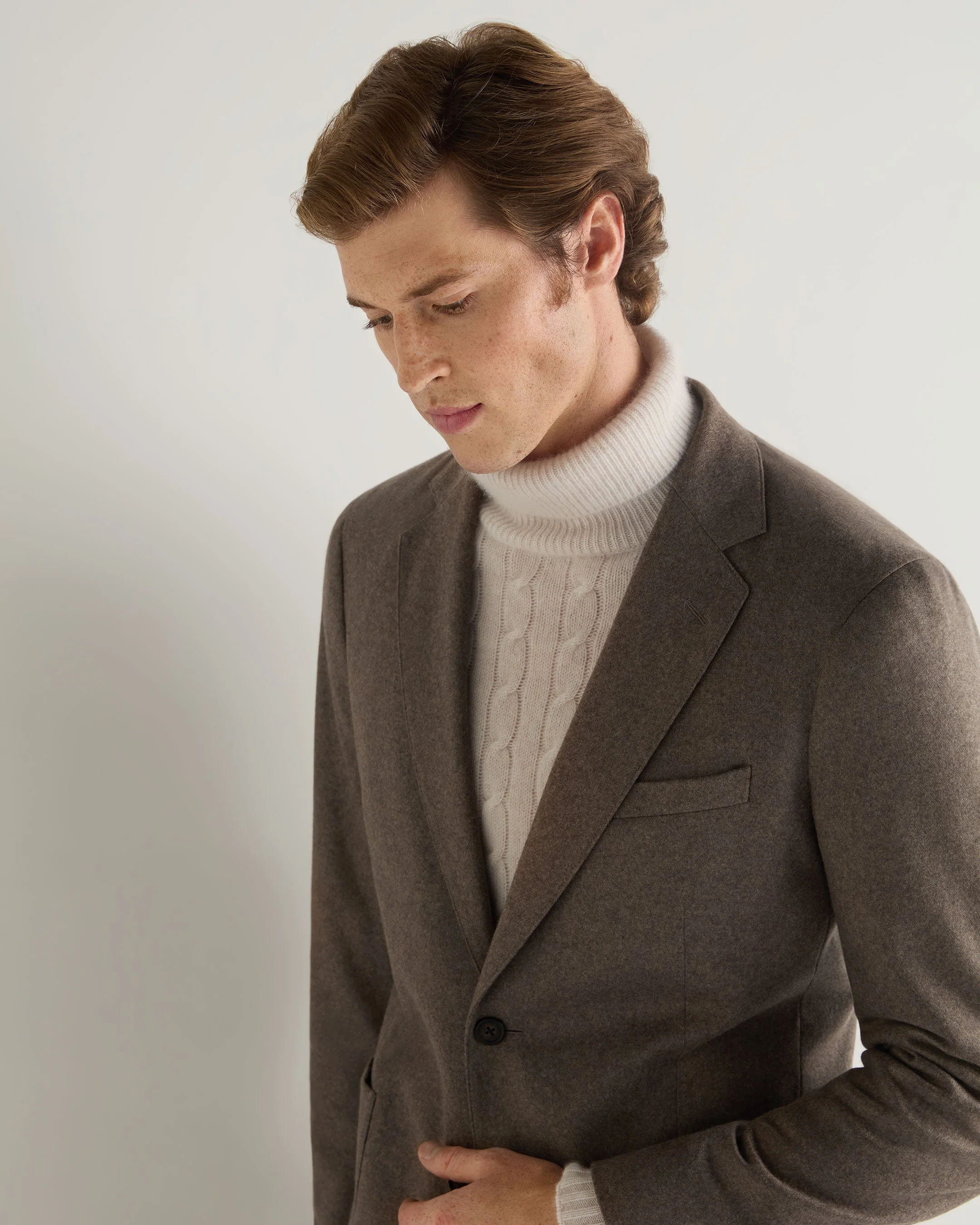 007 Ultra Soft Jacket Taupe Brown - Image 10