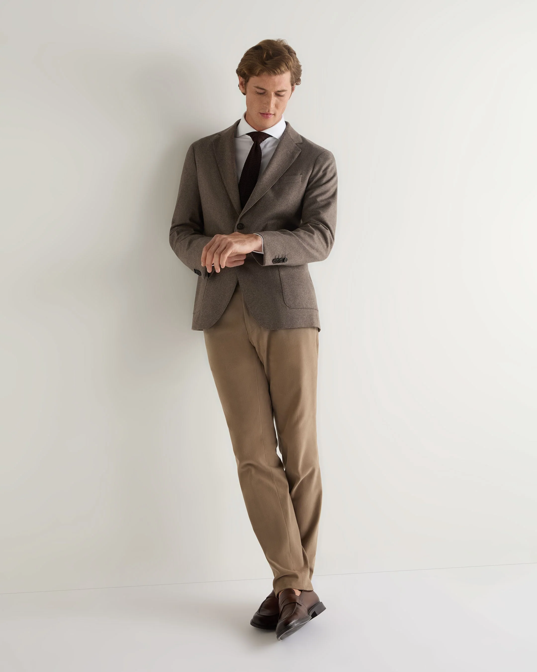 007 Ultra Soft Jacket Taupe Brown - Image 4