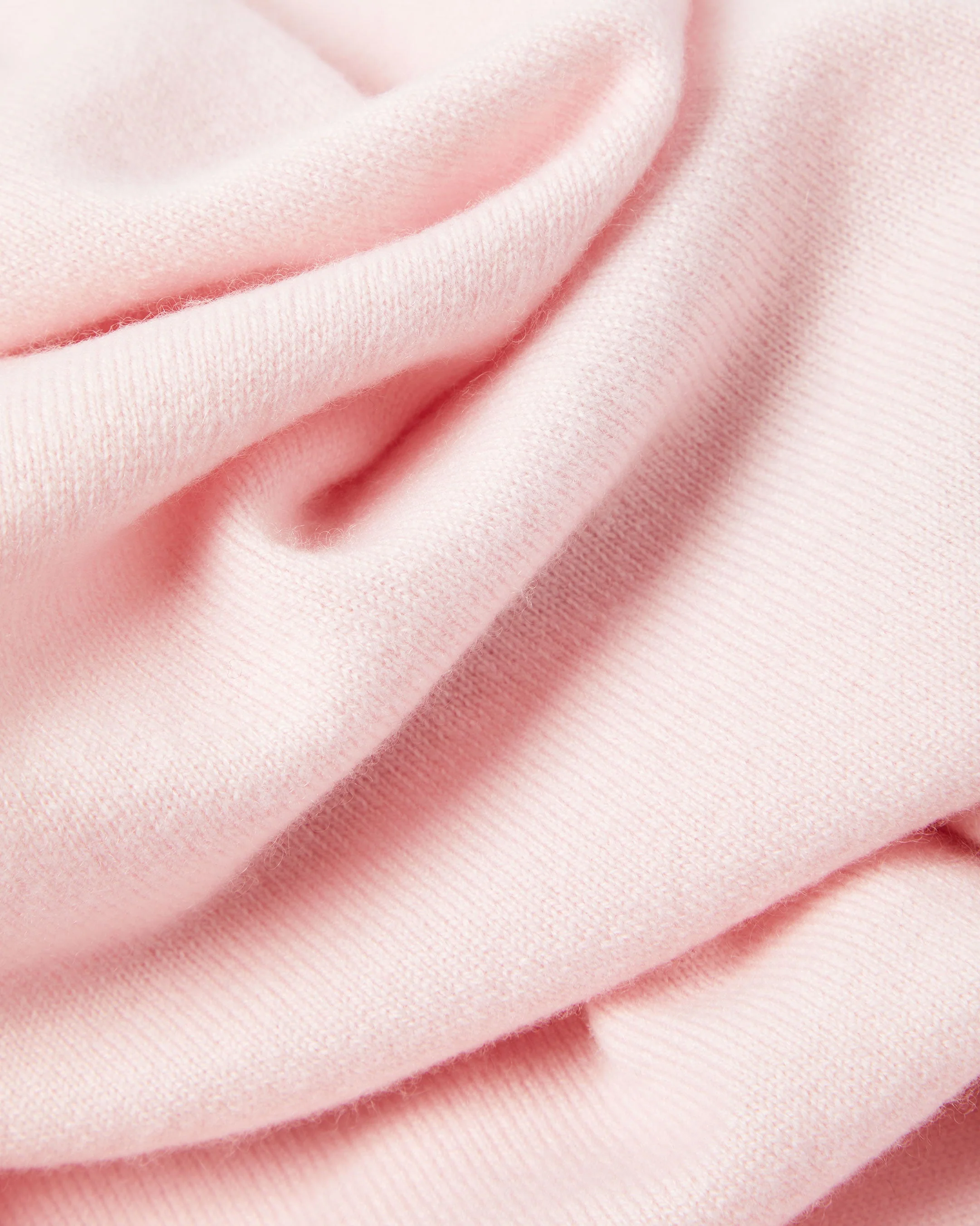 Baby Hooded Cashmere Blanket Pale Pink - Image 2