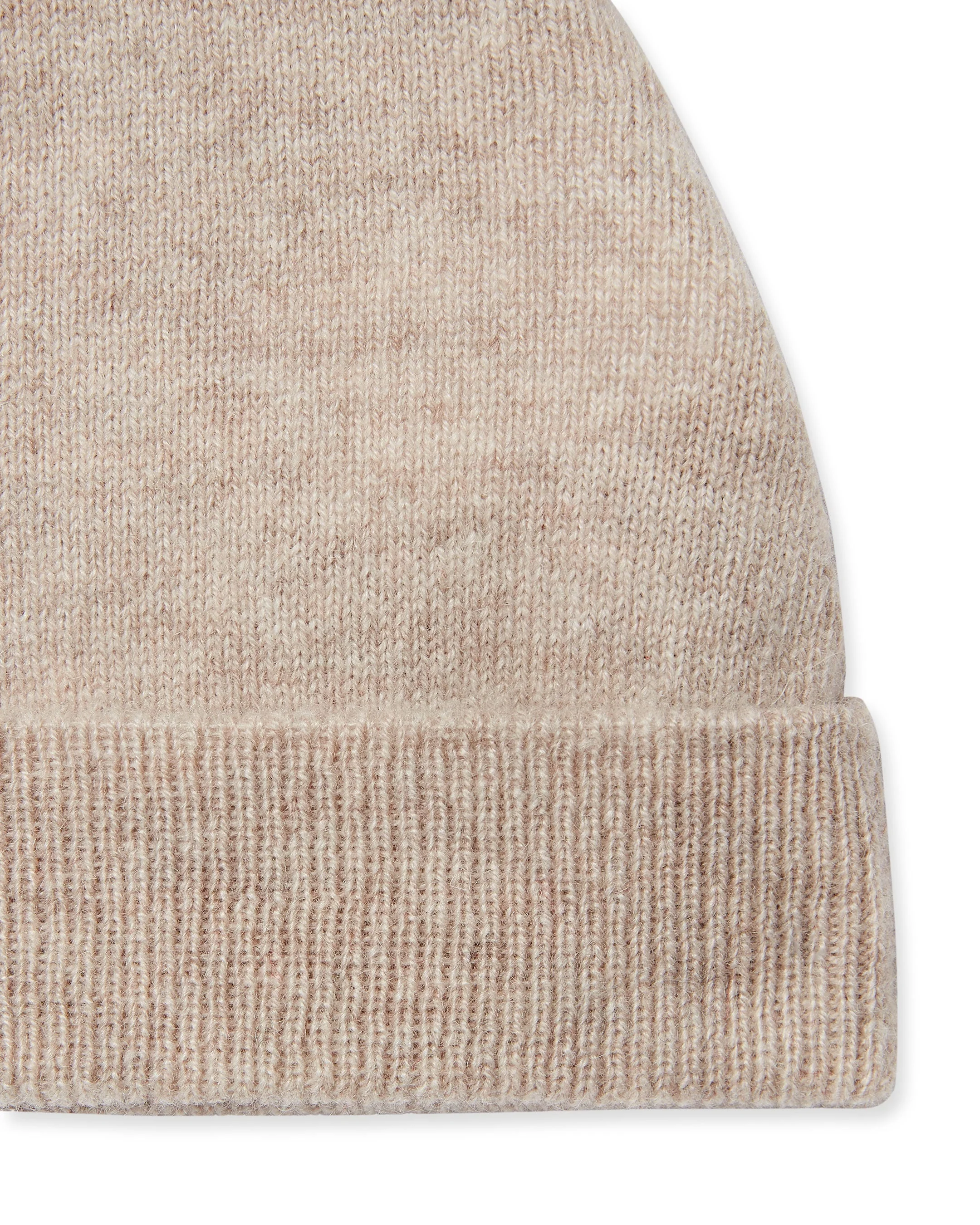 Bear Cashmere Hat Light Oatmeal Brown - Image 4