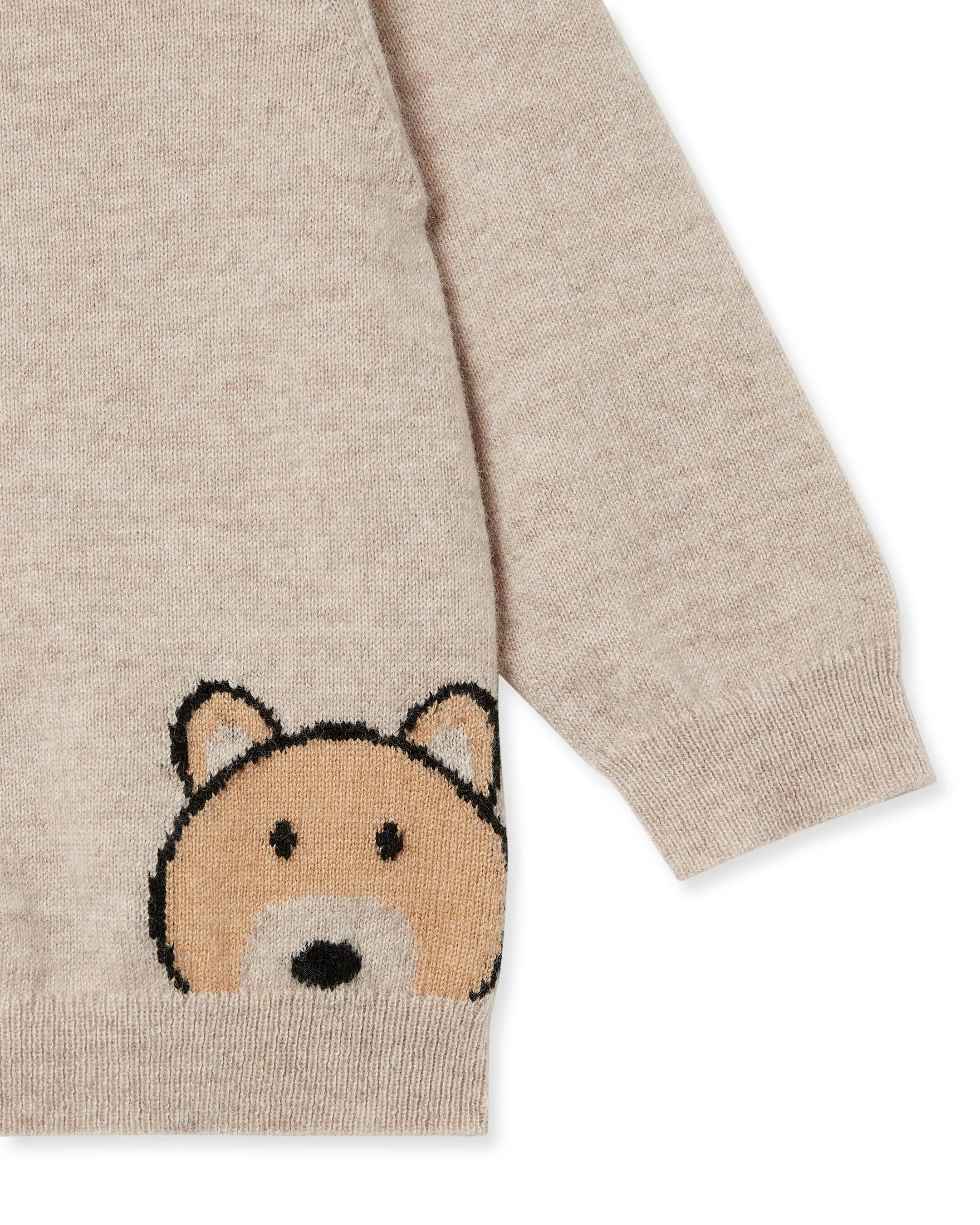 Bear Cashmere Sweater Light Oatmeal Brown - Image 8