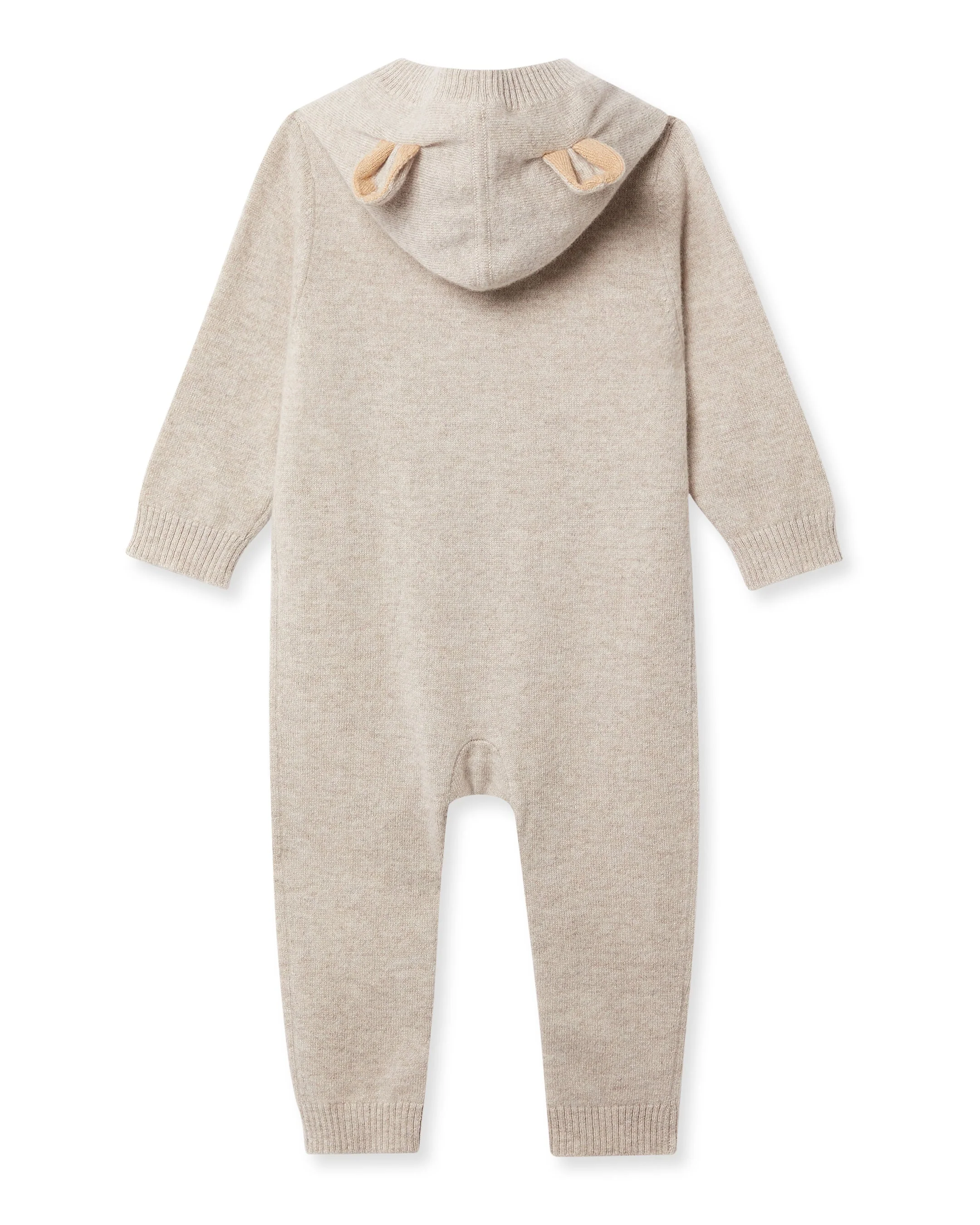 Bear Cashmere Sleepsuit Light Oatmeal Brown - Image 8