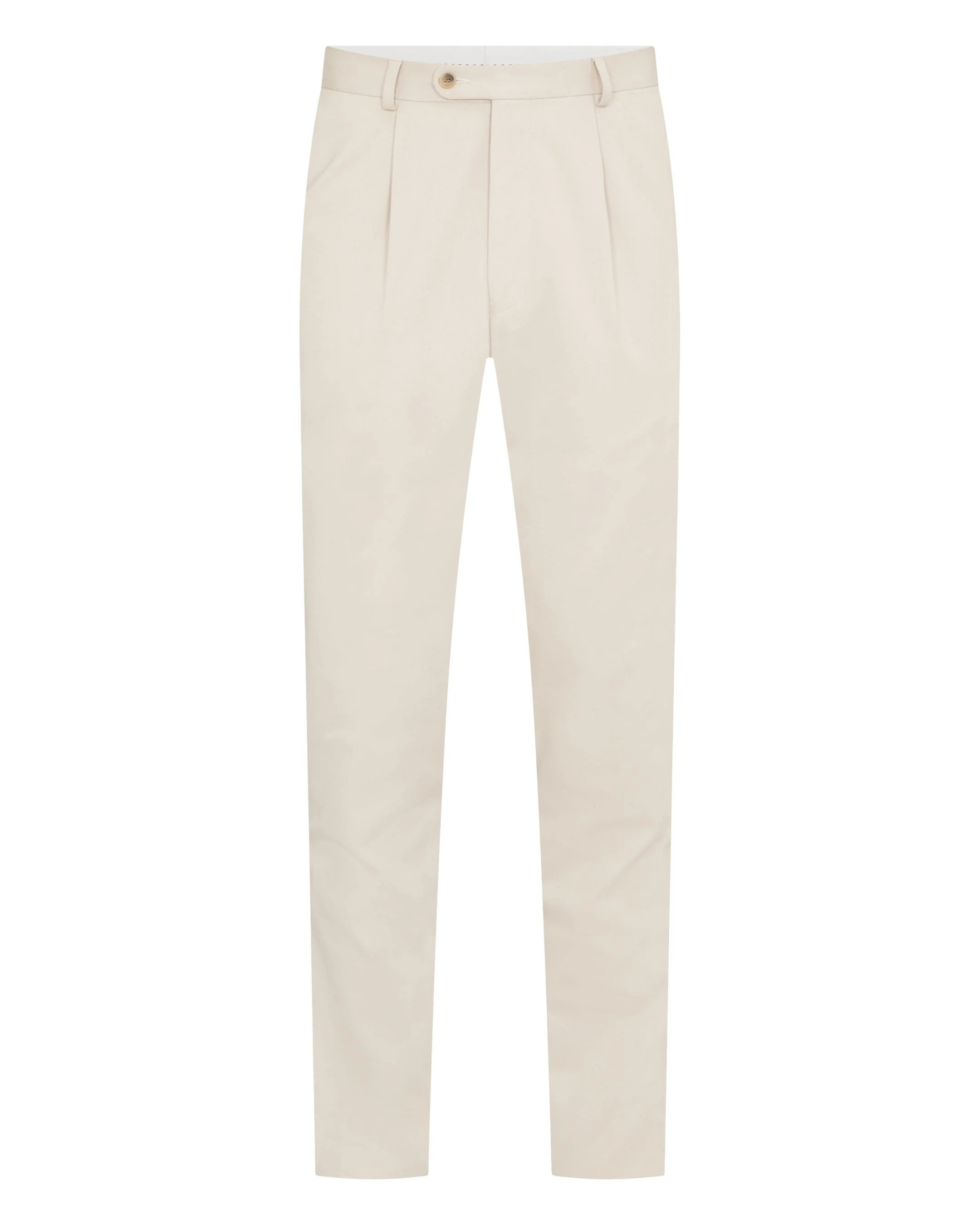 Mens Atrani Cotton Trousers Stone Brown - Image 2