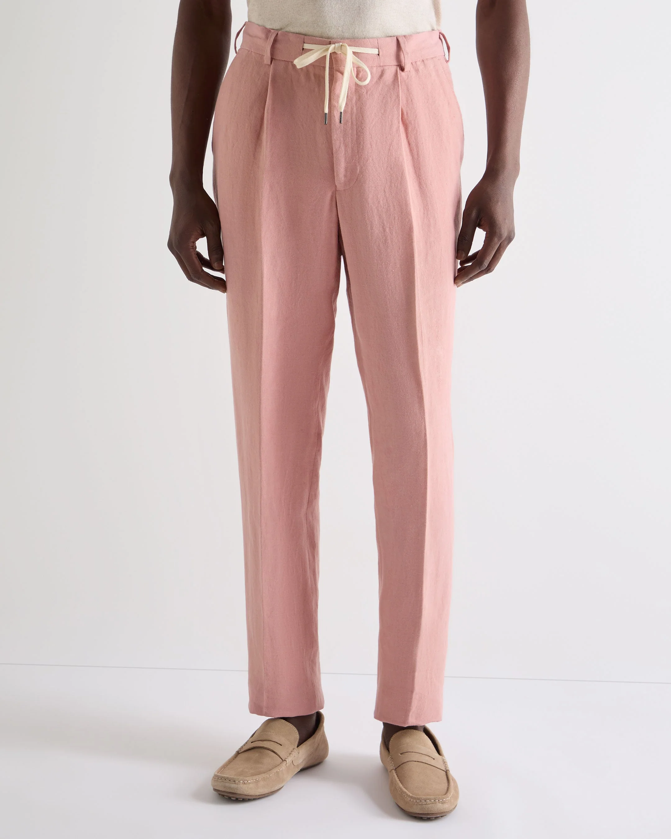 Men's Atrani Linen Pant Pink