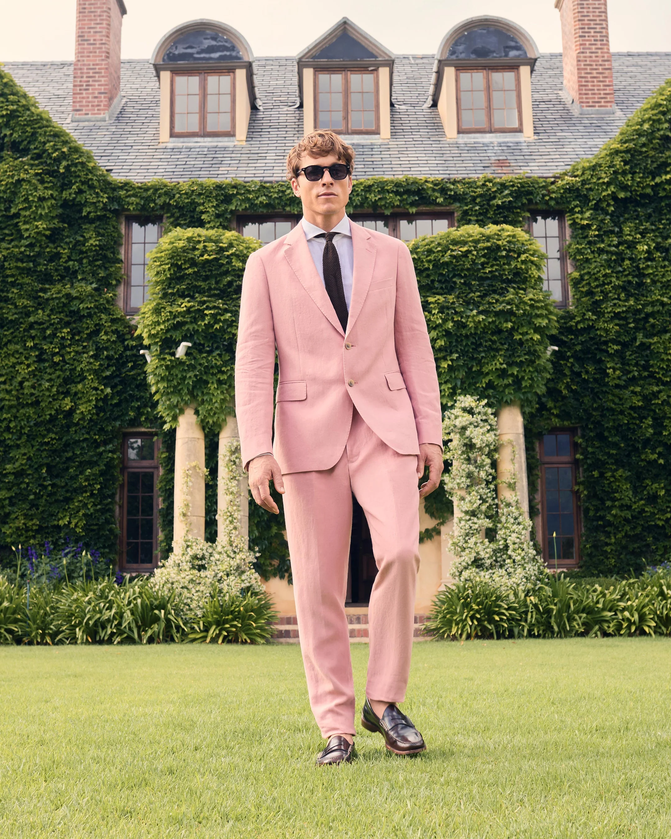 Men's Atrani Linen Pant Pink - Image 8