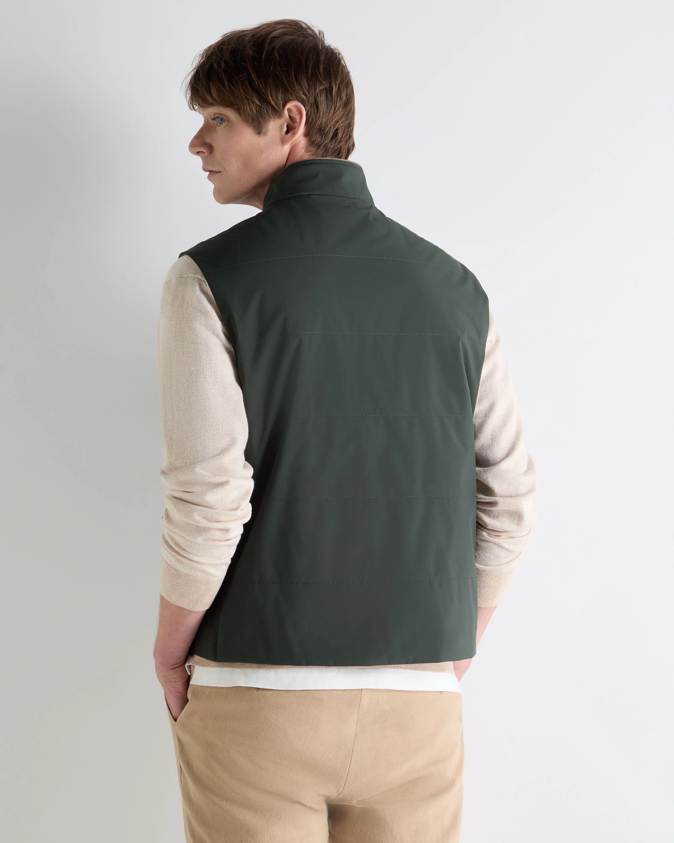 Men's Belgravia Weatherproof Gilet Dark Green - Image 4