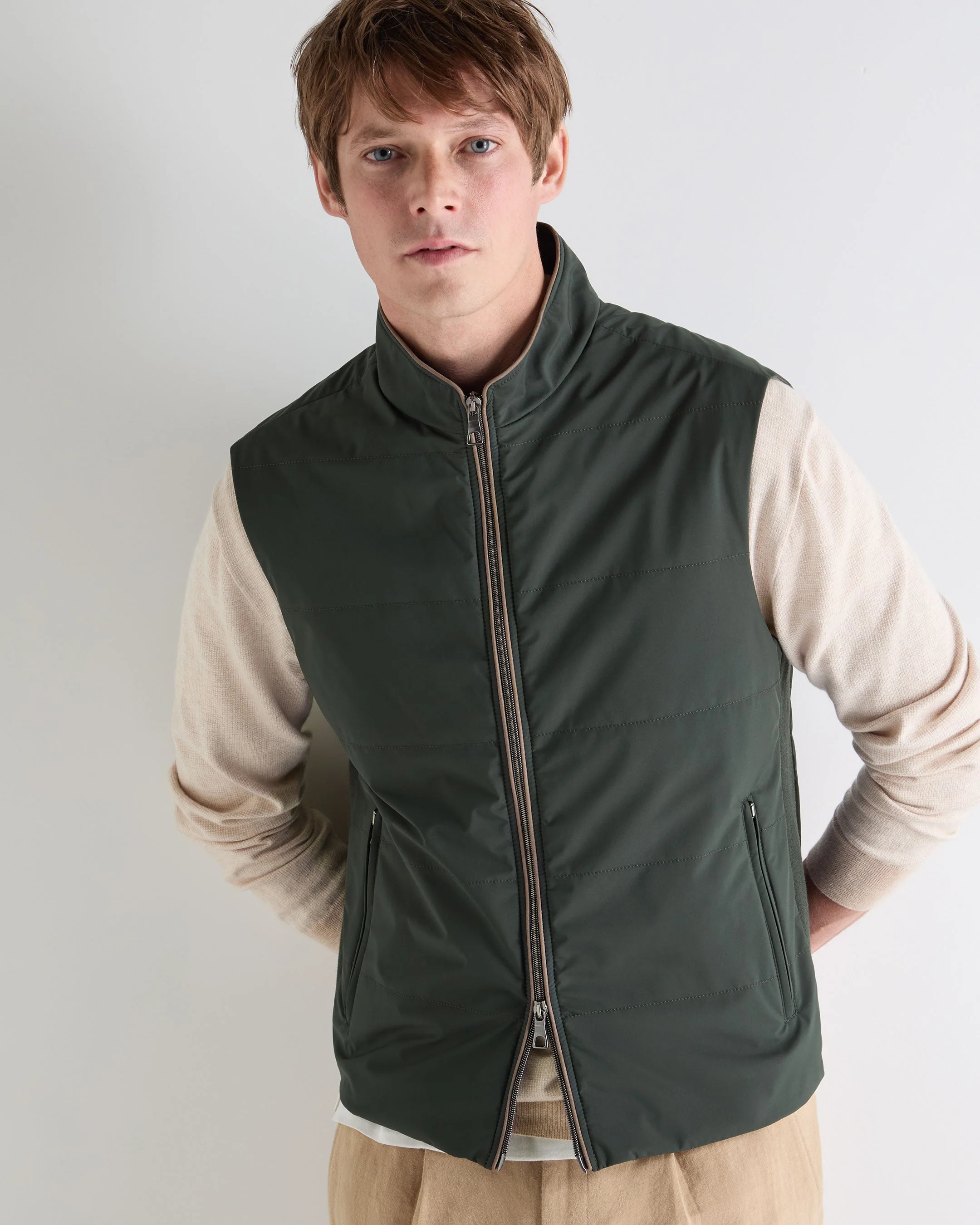 Men's Belgravia Weatherproof Gilet Dark Green - Image 5
