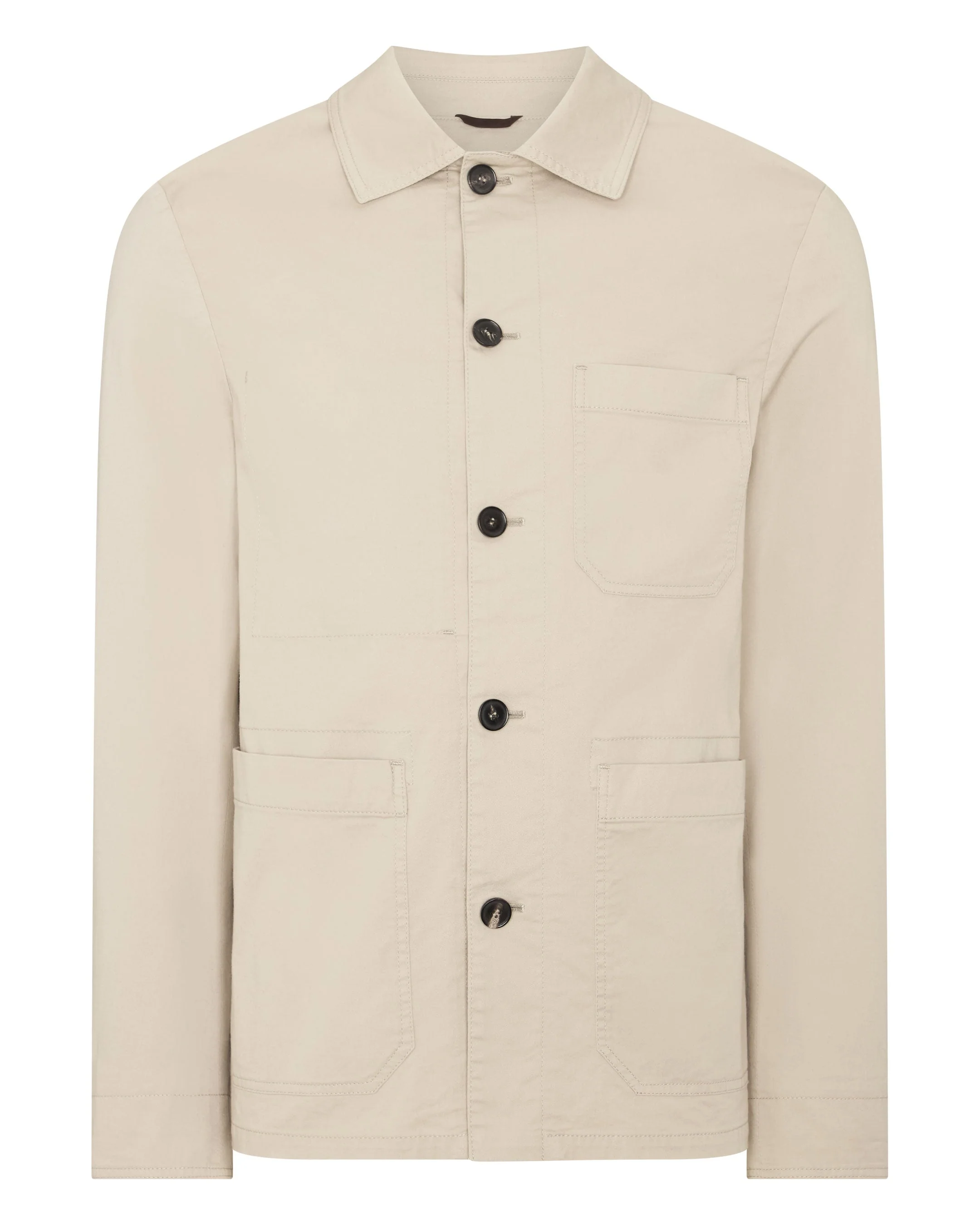 Men's Canvas Barn Jacket Stone Brown - Image 2