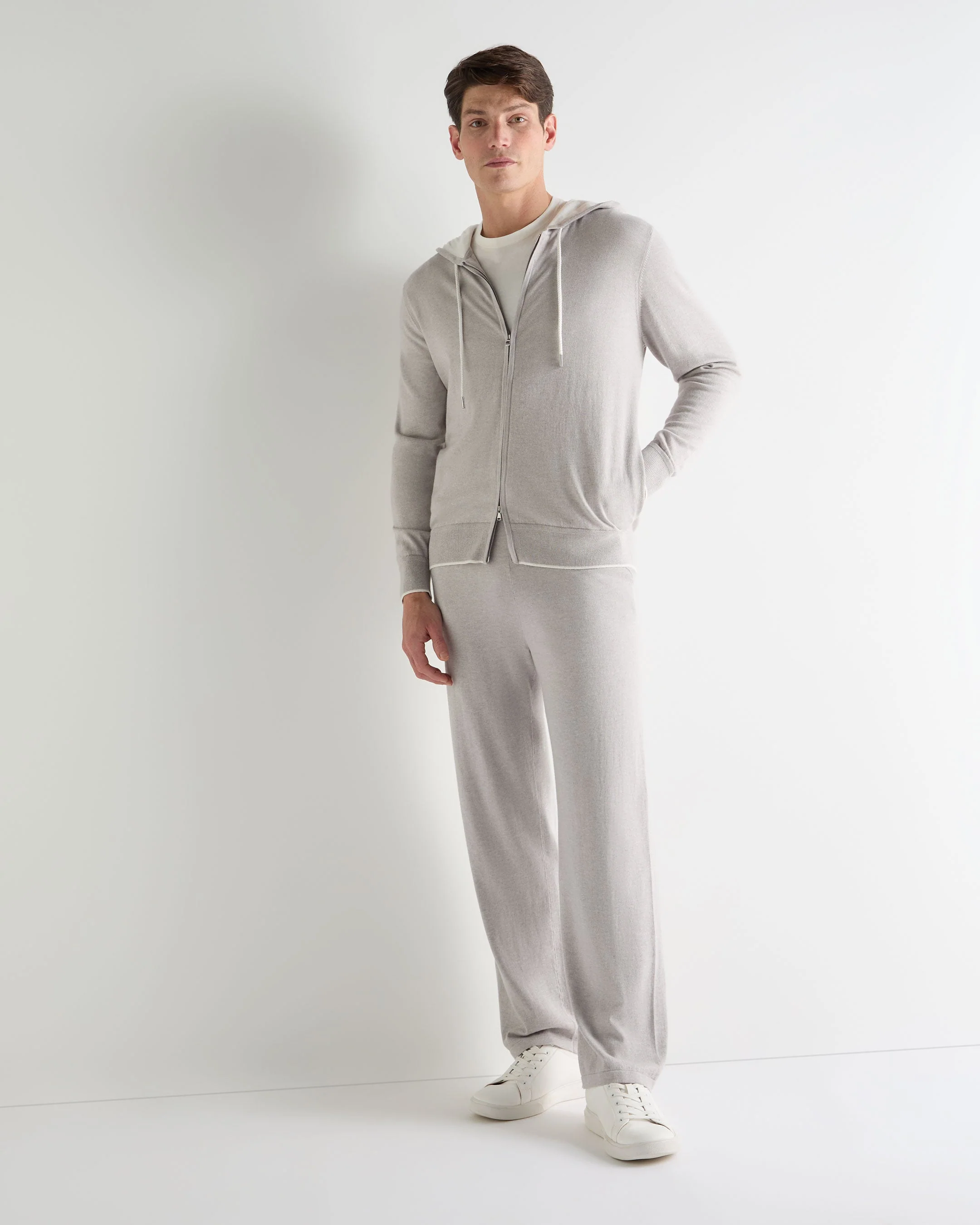 Men's Cotton Blend Jogger Fumo Grey - Image 3