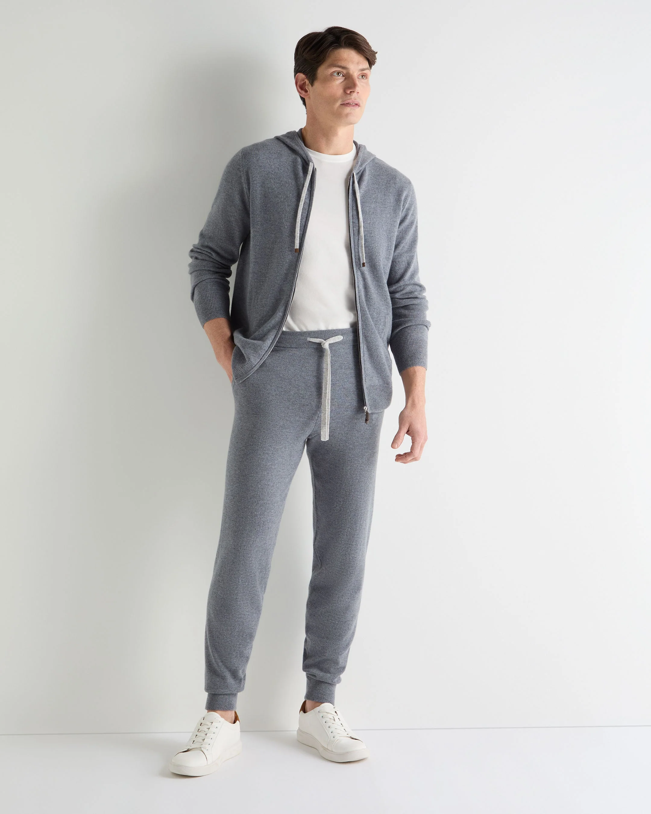Men's Ladbroke Cashmere Jogger Ash Grey - Image 4