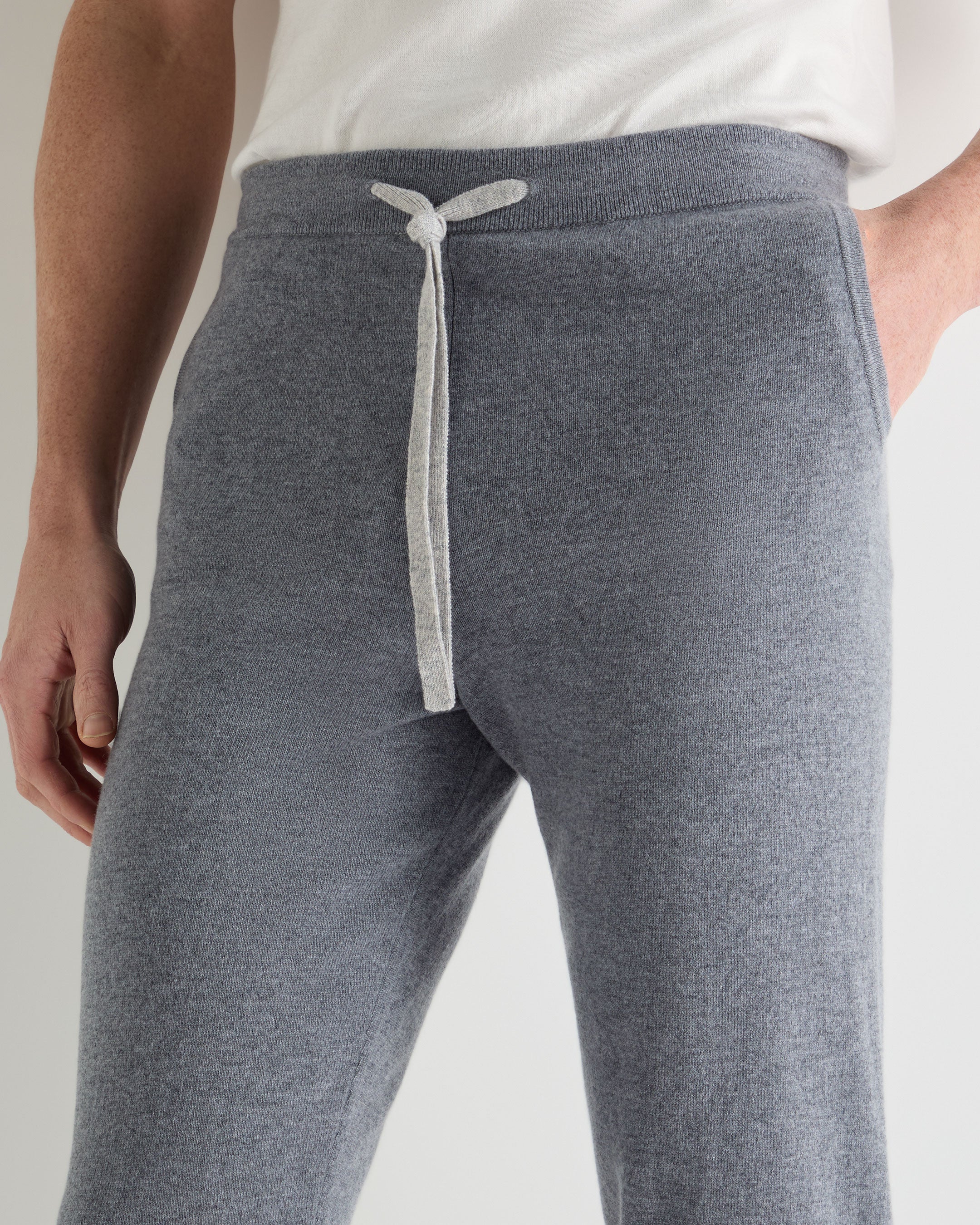 Men's Ladbroke Cashmere Jogger Ash Grey - Image 5