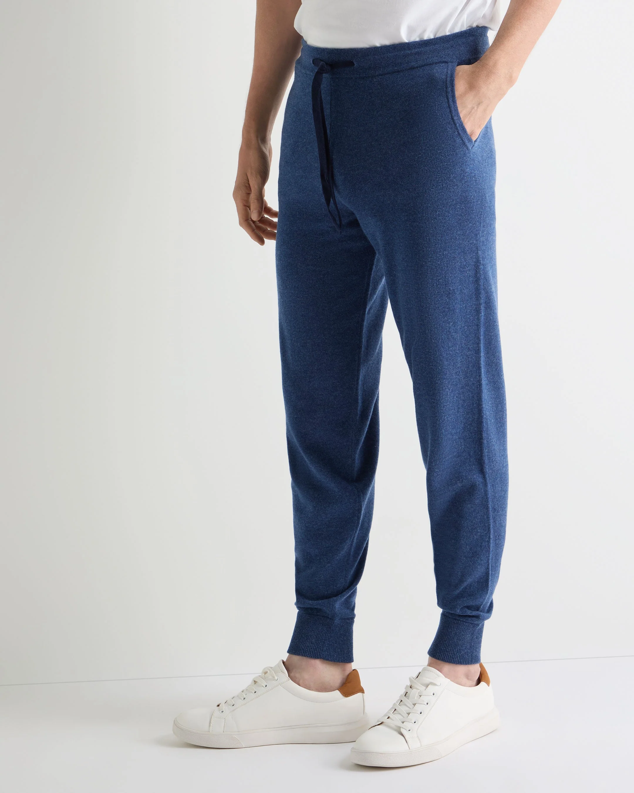 Men's Ladbroke Cashmere Jogger Bright Denim Blue