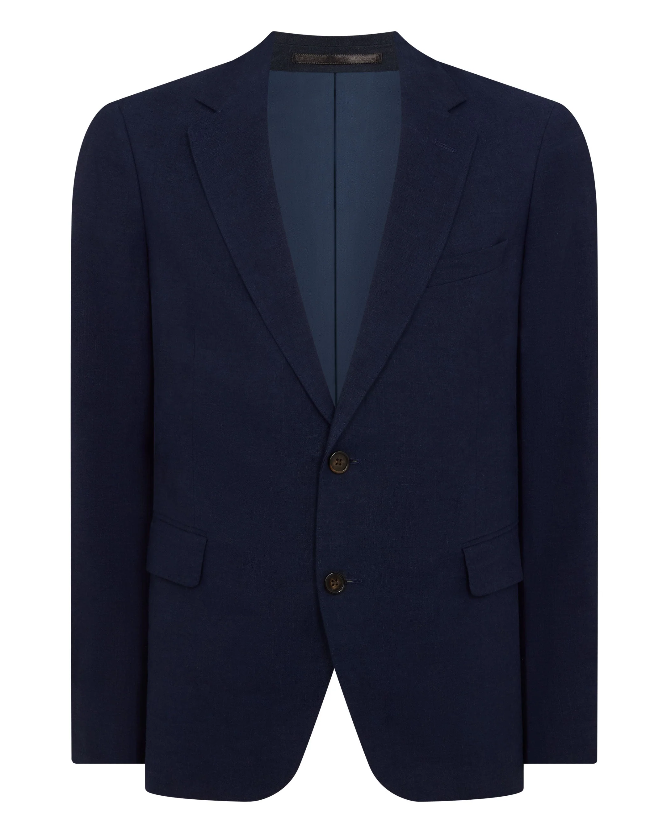 Men's Amalfi Linen Jacket Navy Blue - Image 2