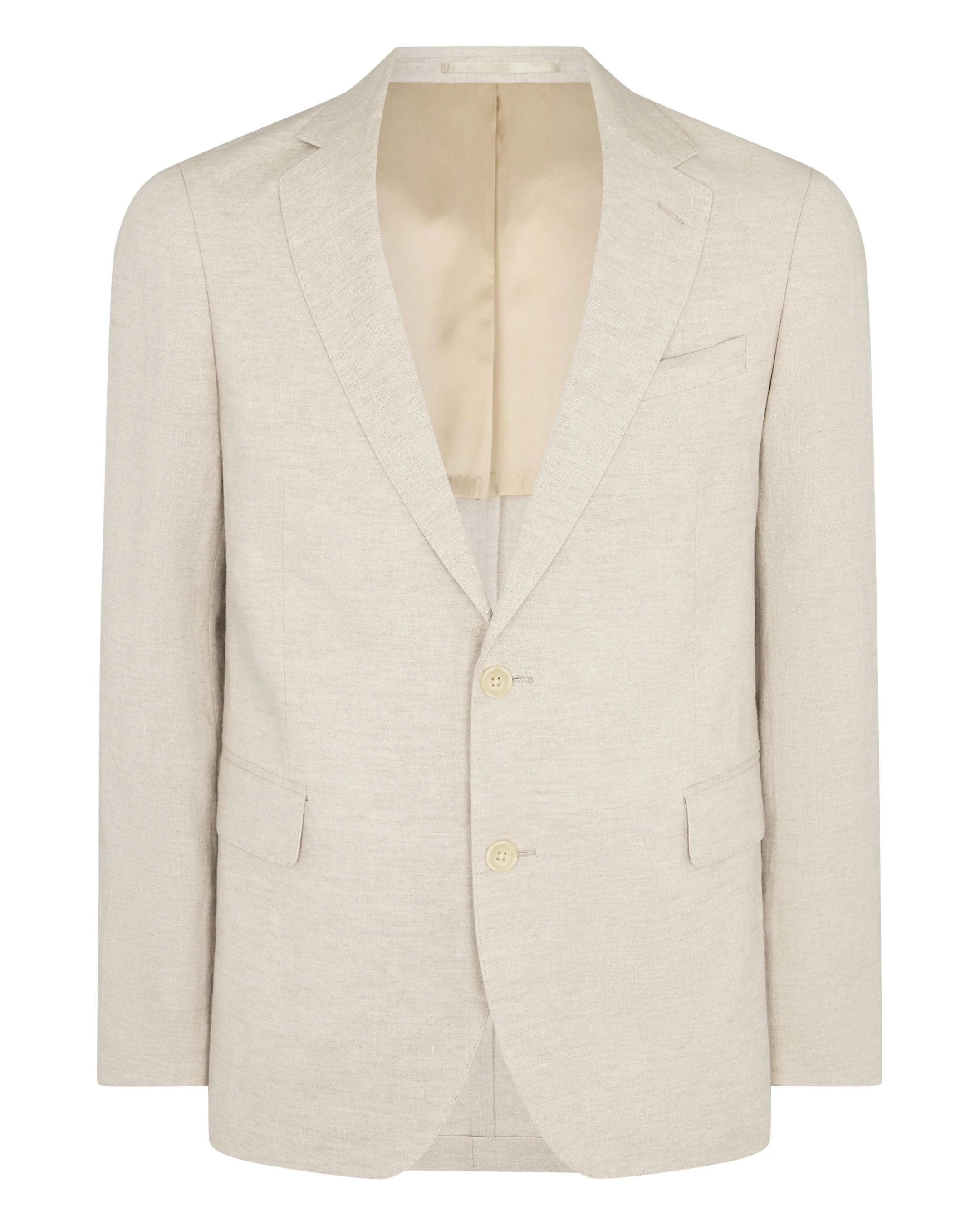 Men's Amalfi Linen Jacket Sand Brown - Image 2