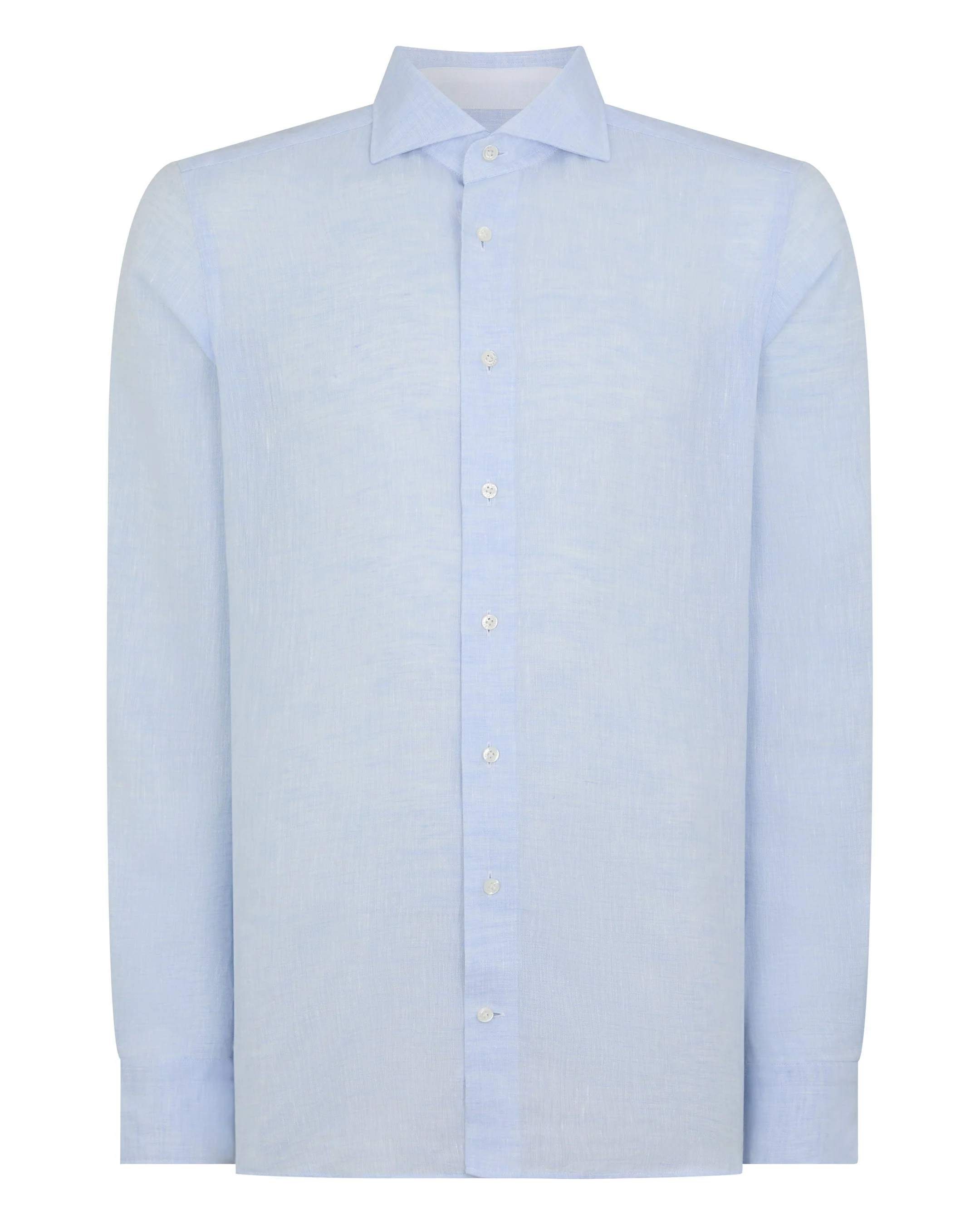 Men's Cannes Linen Shirt Light Blue - Image 2