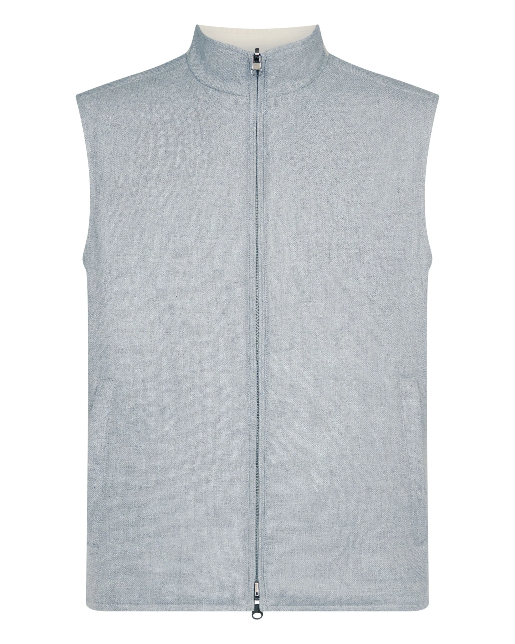 Men's Reversible Gilet Beige Brown - Image 5