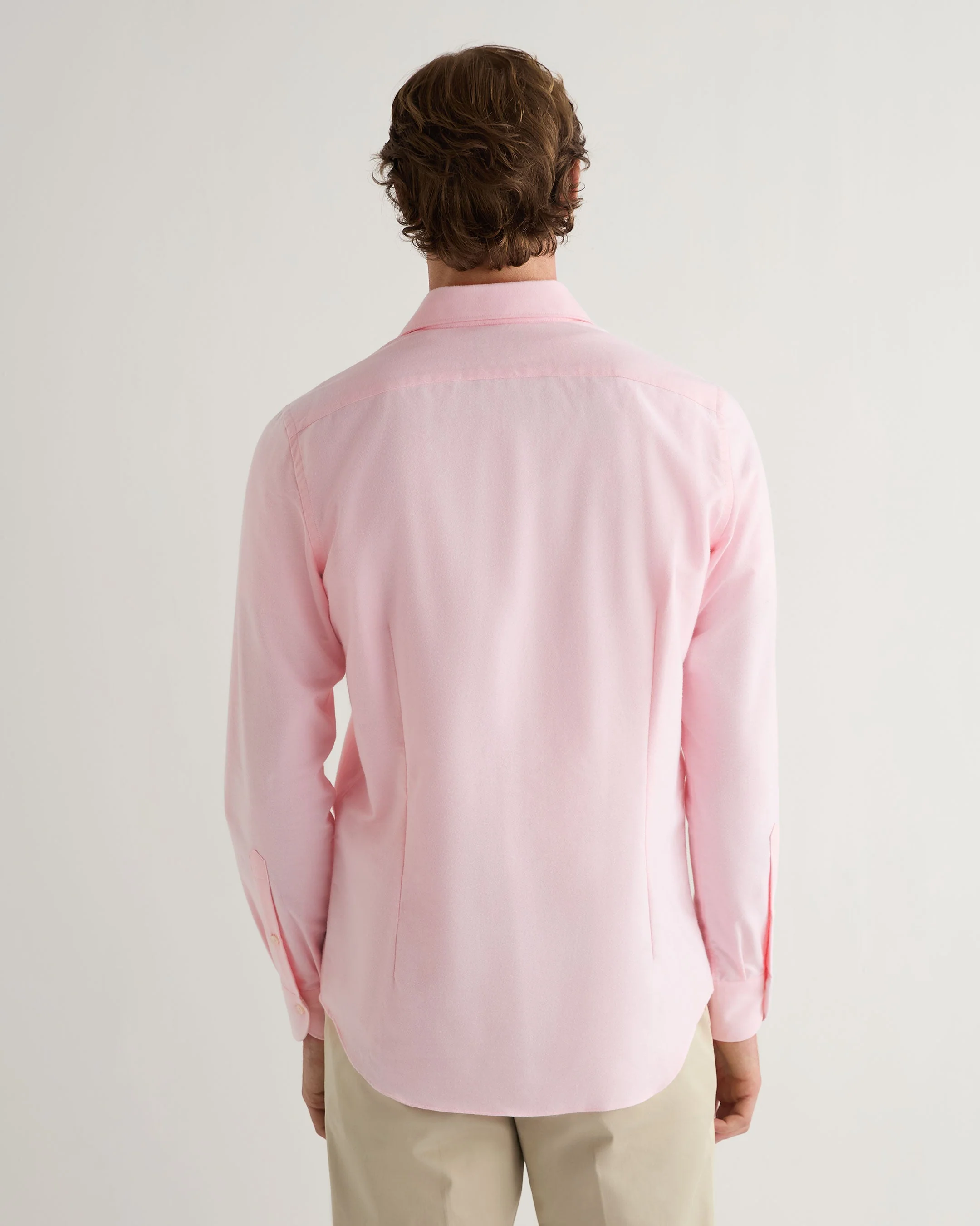 Men's Cannes Soft Cotton Flannel Shirt Pink - Image 4