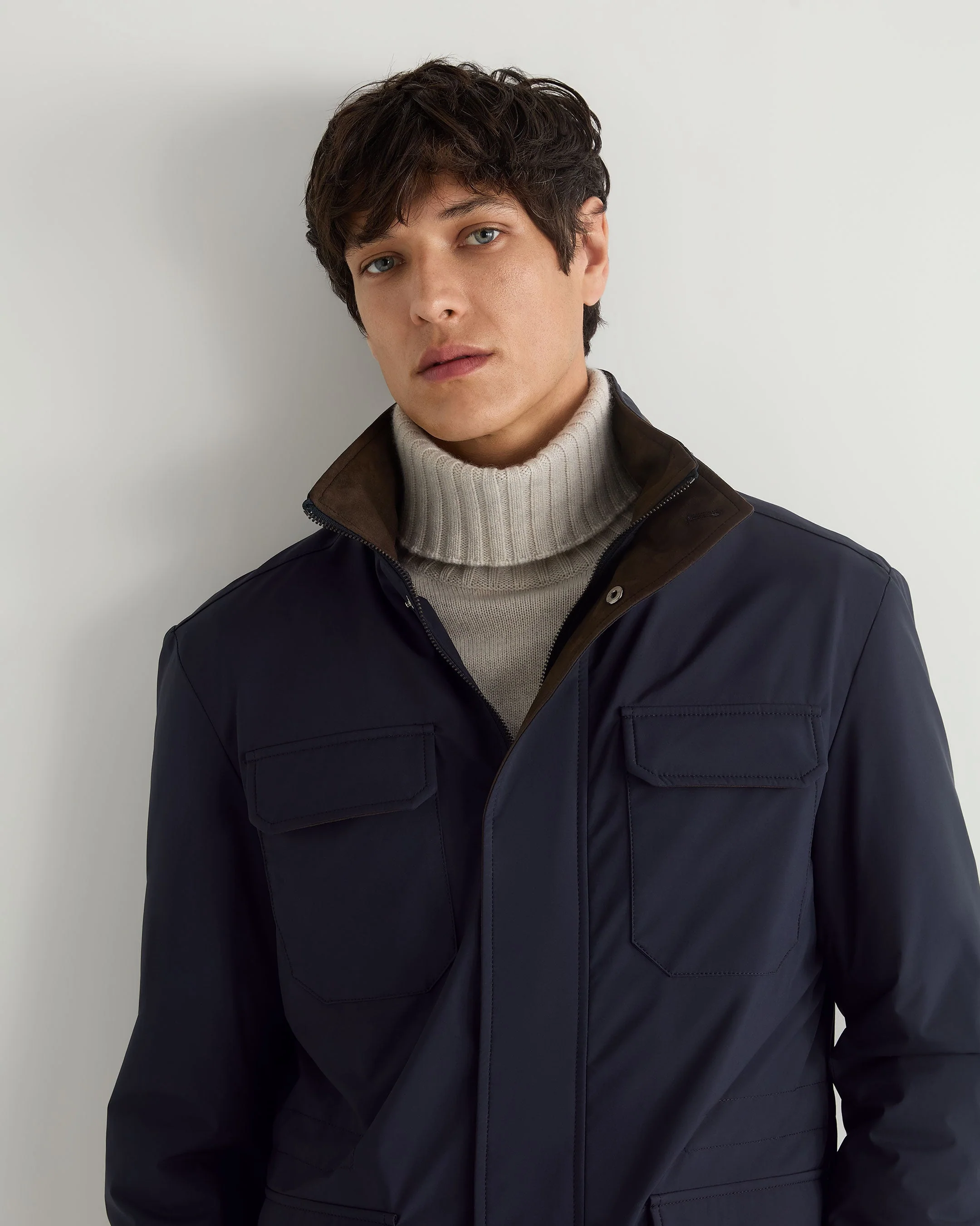 Men's Vale Weatherproof Jacket Navy Blue - Image 5