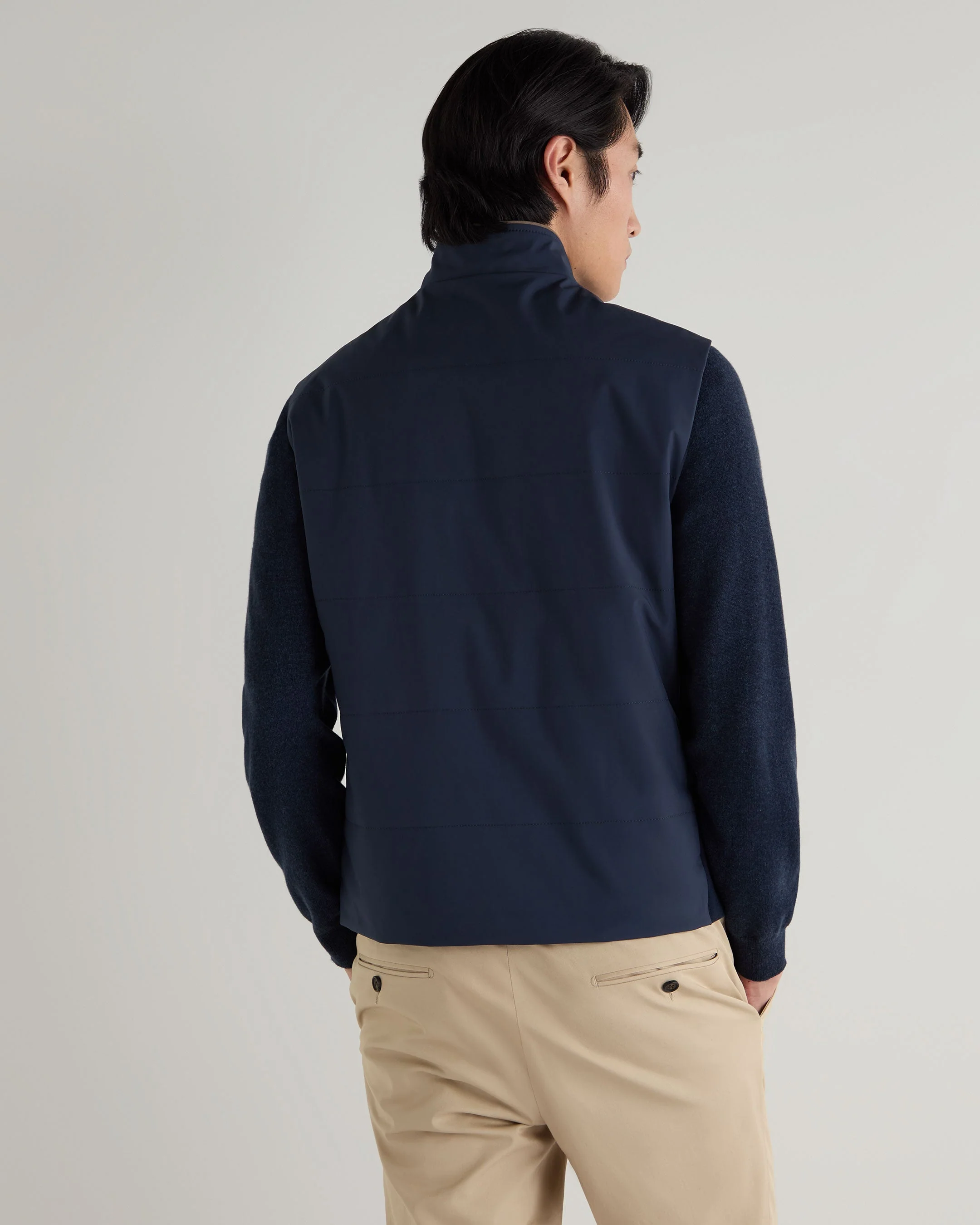 Men's Belgravia Weatherproof Gilet Navy Blue - Image 4