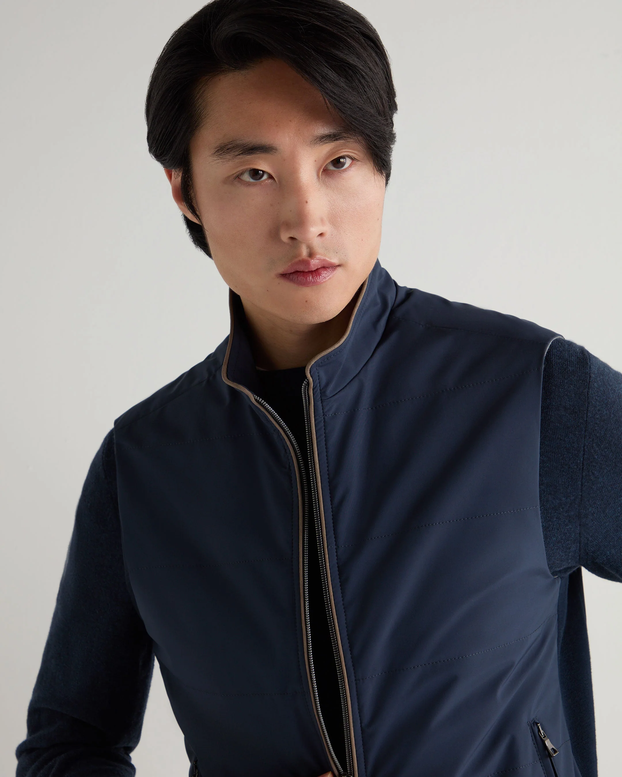 Men's Belgravia Weatherproof Gilet Navy Blue - Image 5