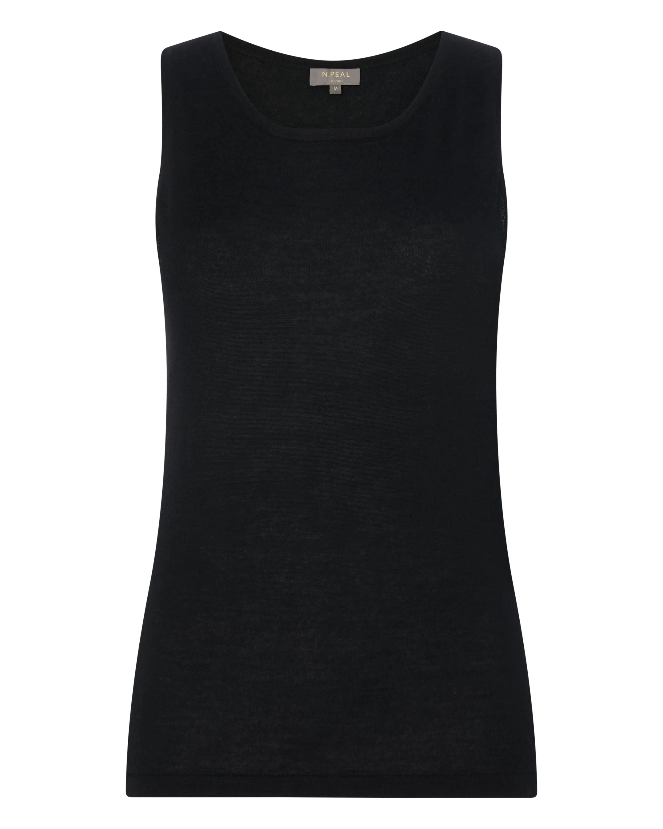 Women's Ella Superfine Cashmere Shell Top Black - Image 2