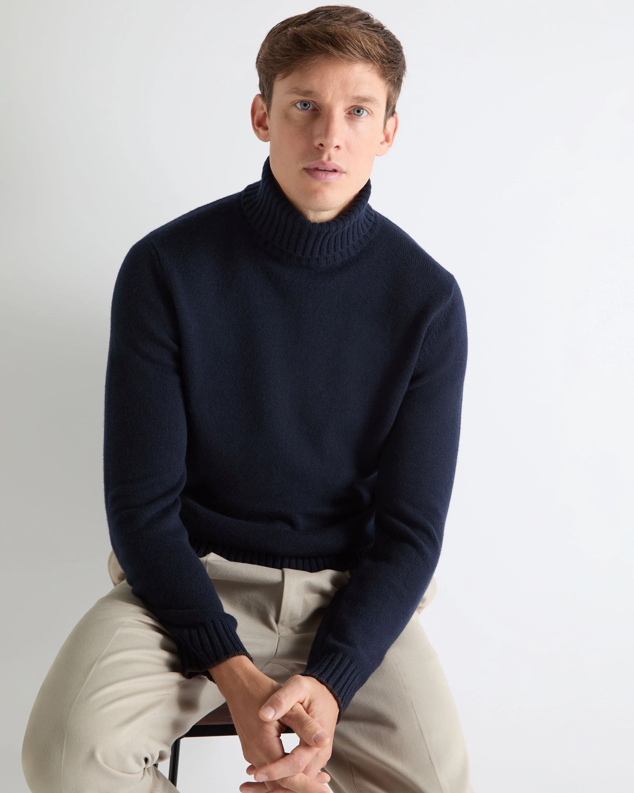 TUCCI CHUNKY TURTLE NECK Navy Blue - Image 5
