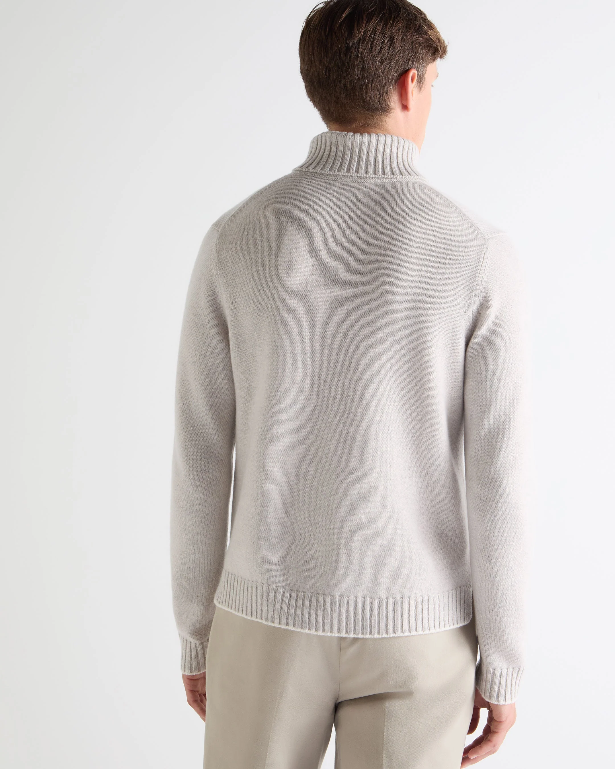 TUCCI CHUNKY TURTLE NECK Pebble Grey - Image 5