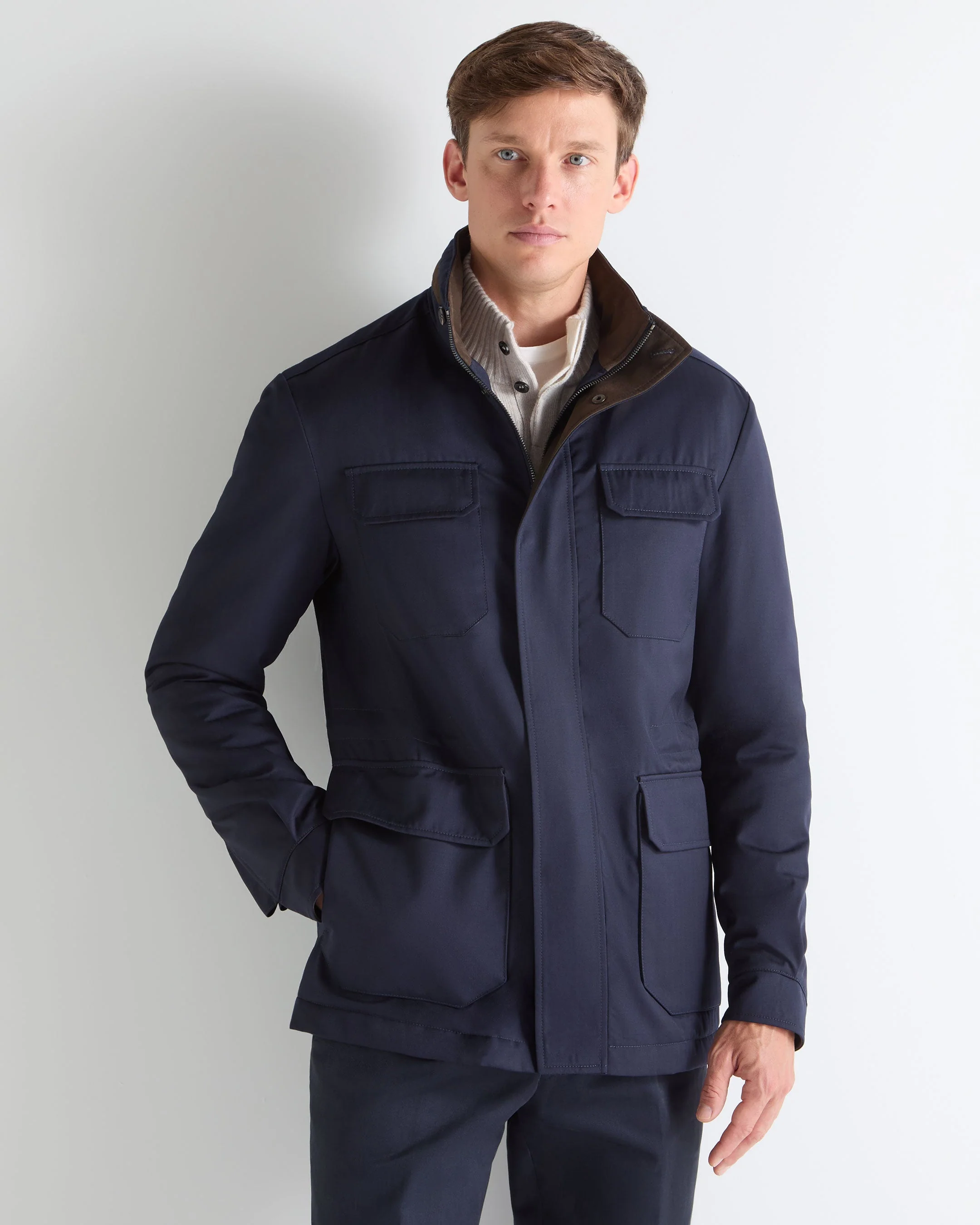 TUCCI FIELD JACKET Navy Blue - Image 3