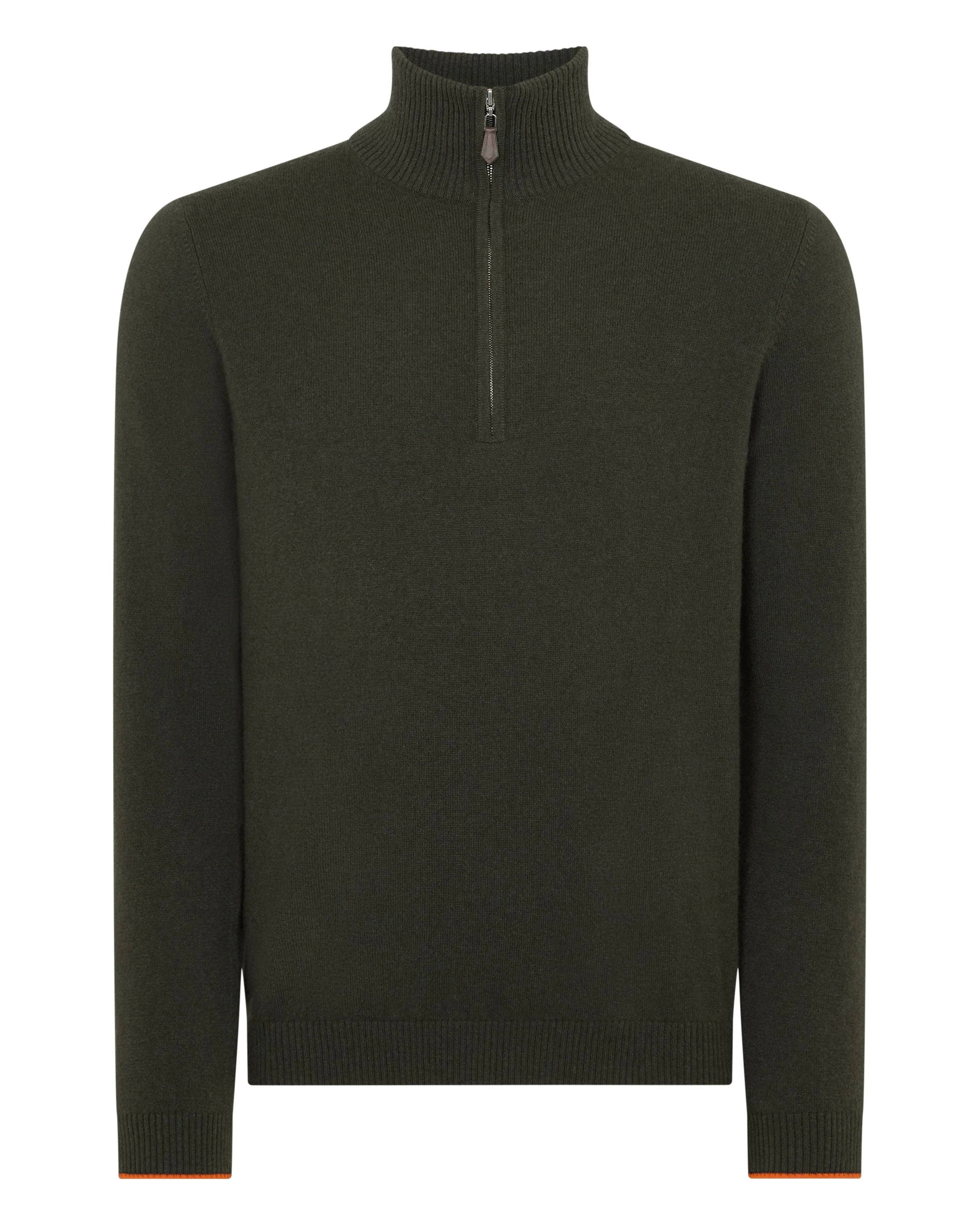 TUCCI HALF ZIP Arabica Khaki Green - Image 2