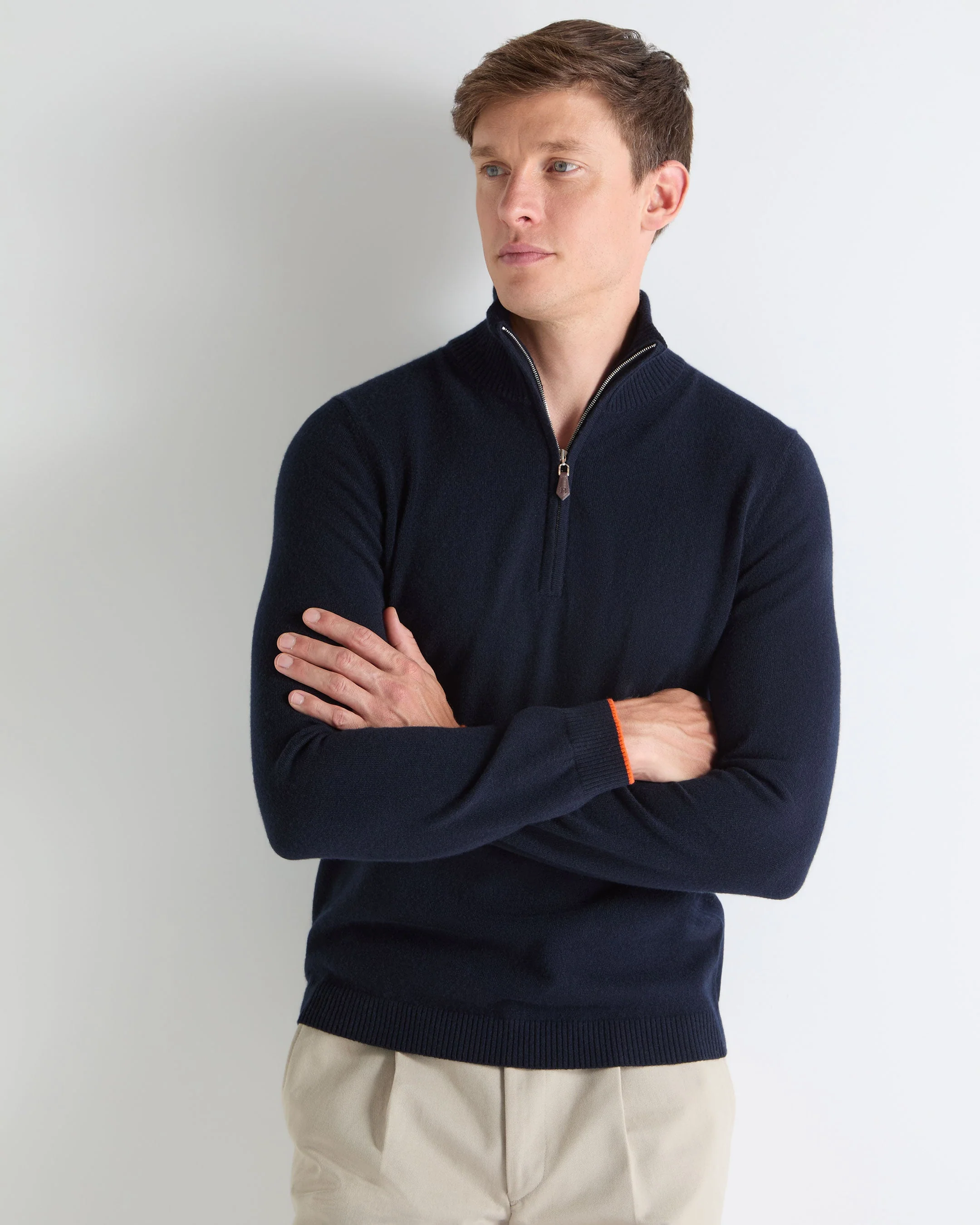 TUCCI HALF ZIP Navy Blue - Image 3
