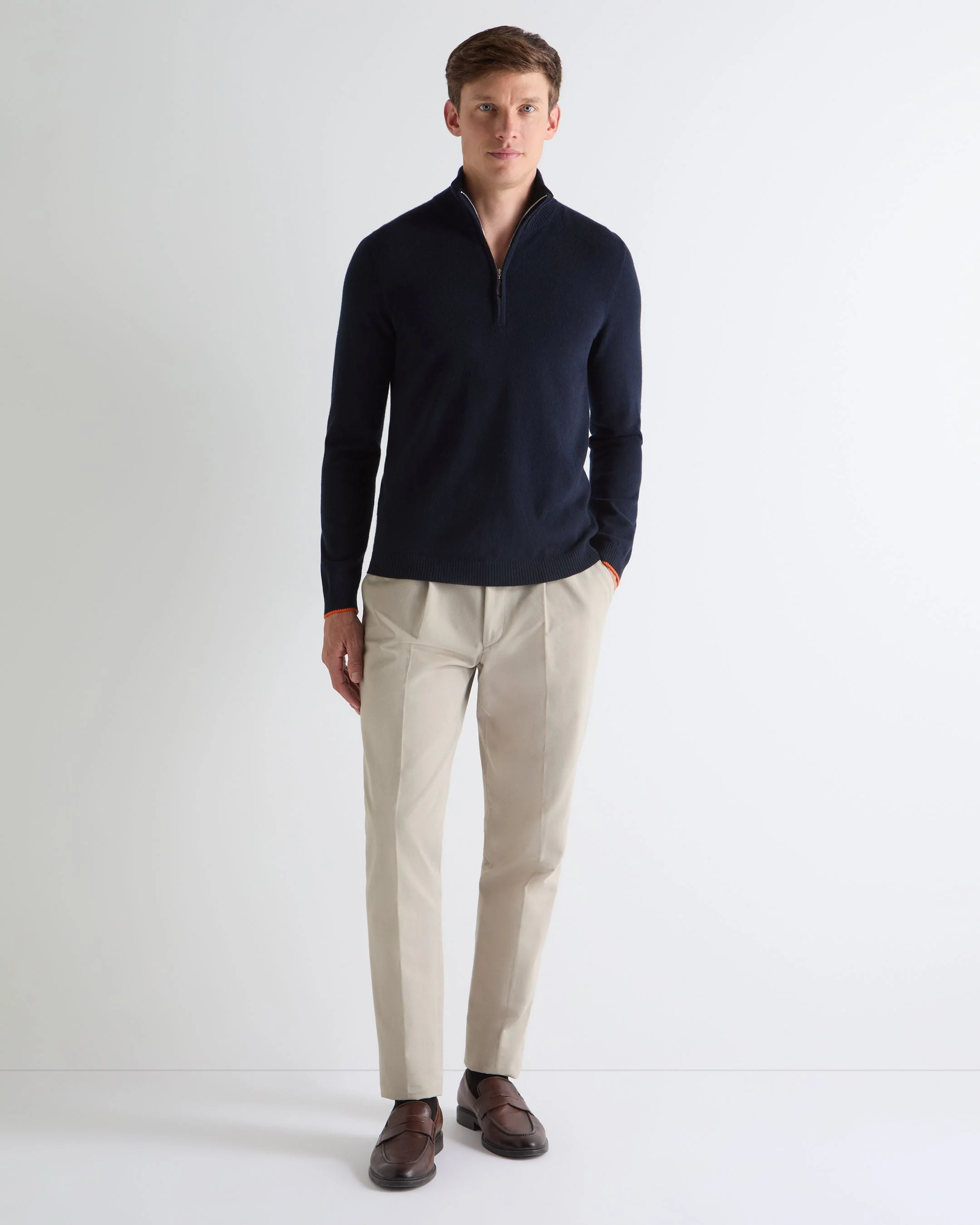 TUCCI HALF ZIP Navy Blue - Image 4