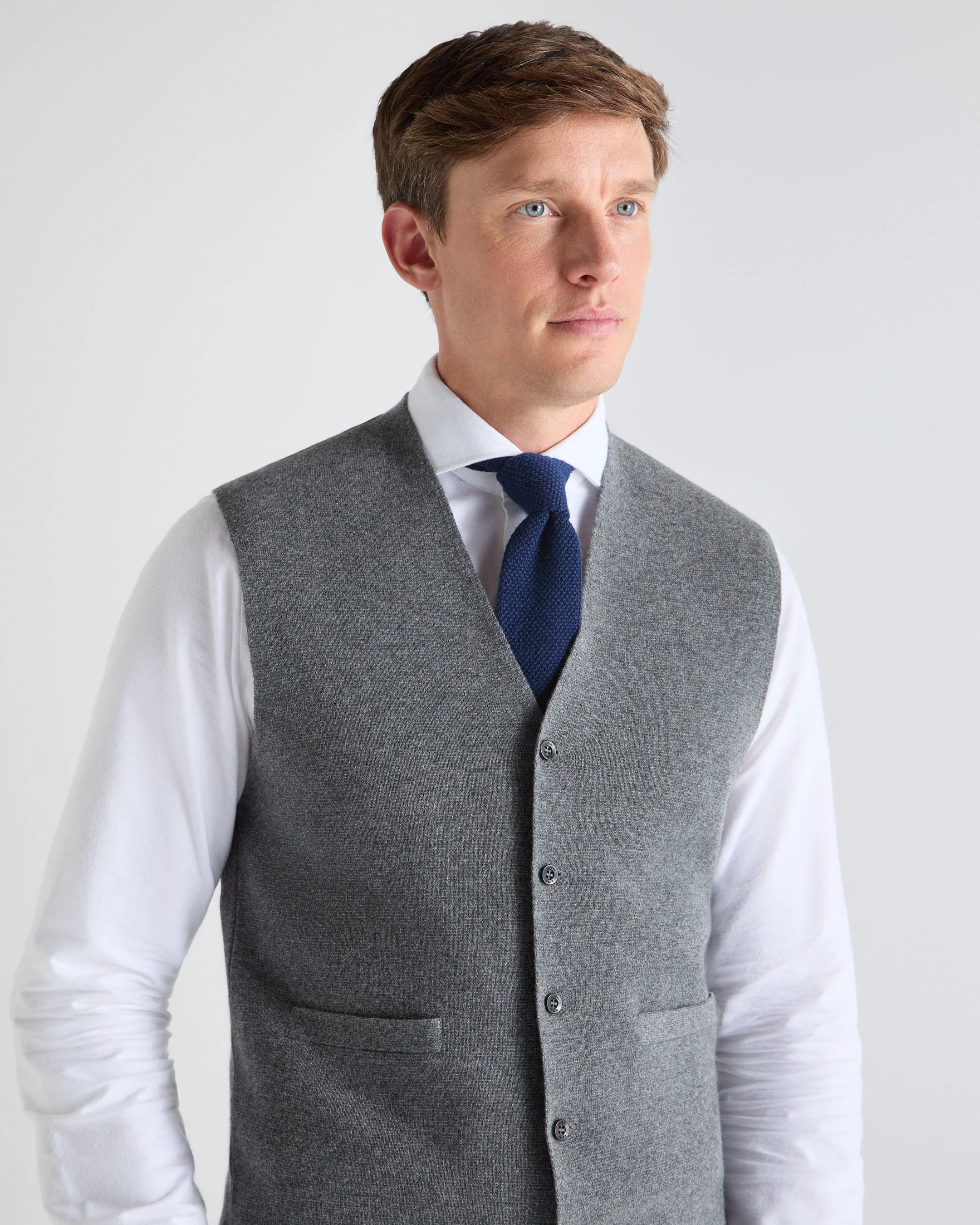 TUCCI KNITTED TIE Blue - Image 3