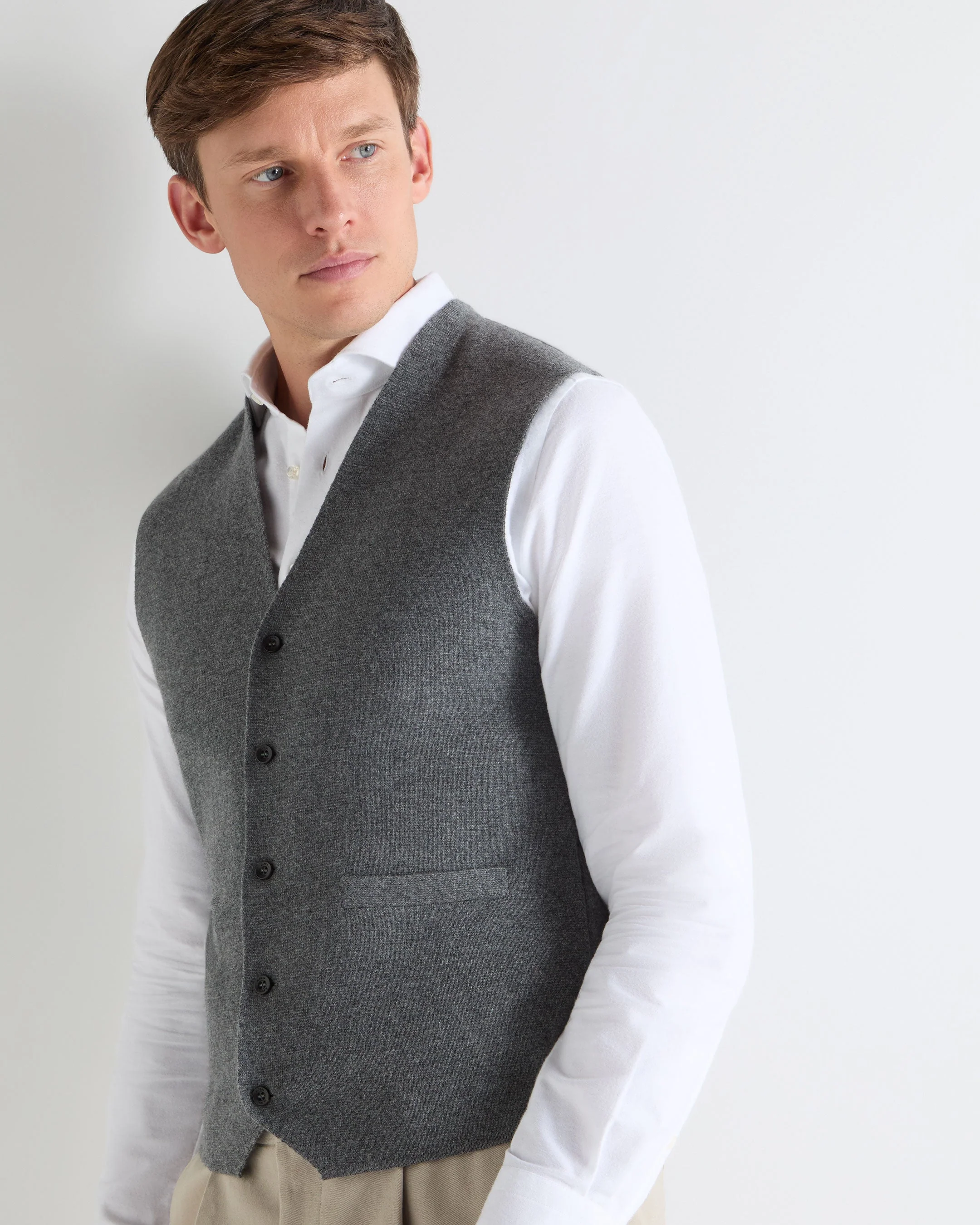 TUCCI WAISTCOAT Elephant Grey - Image 6