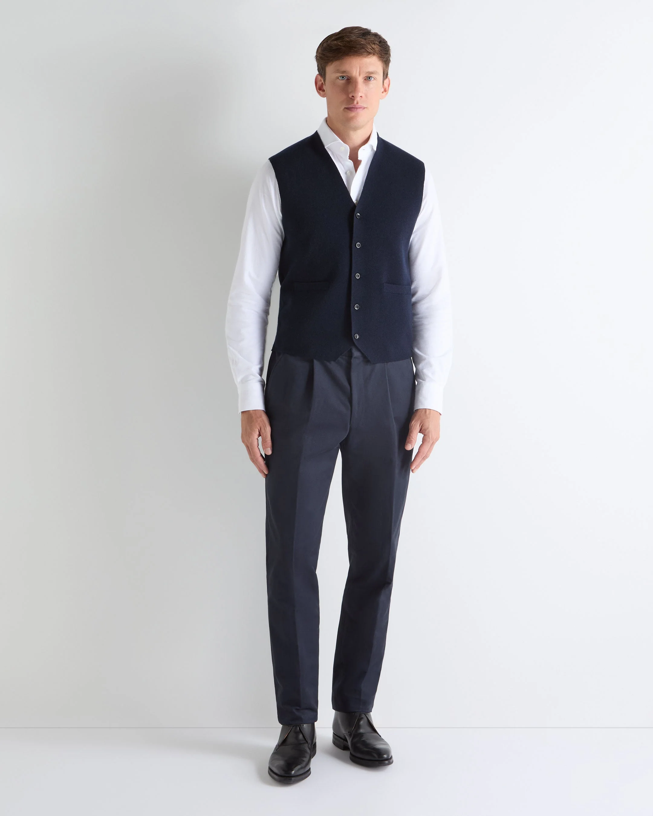 TUCCI WAISTCOAT Navy Blue - Image 3