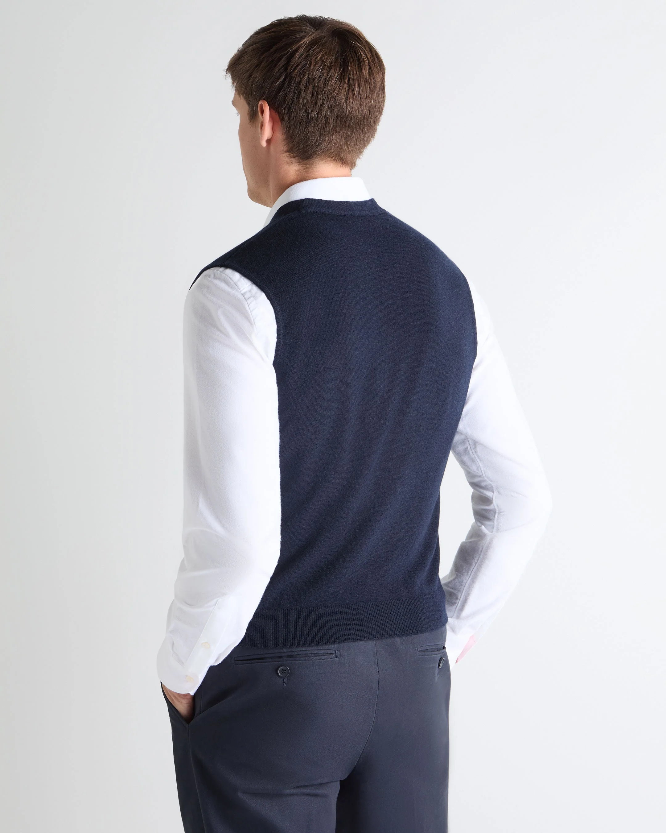 TUCCI WAISTCOAT Navy Blue - Image 4