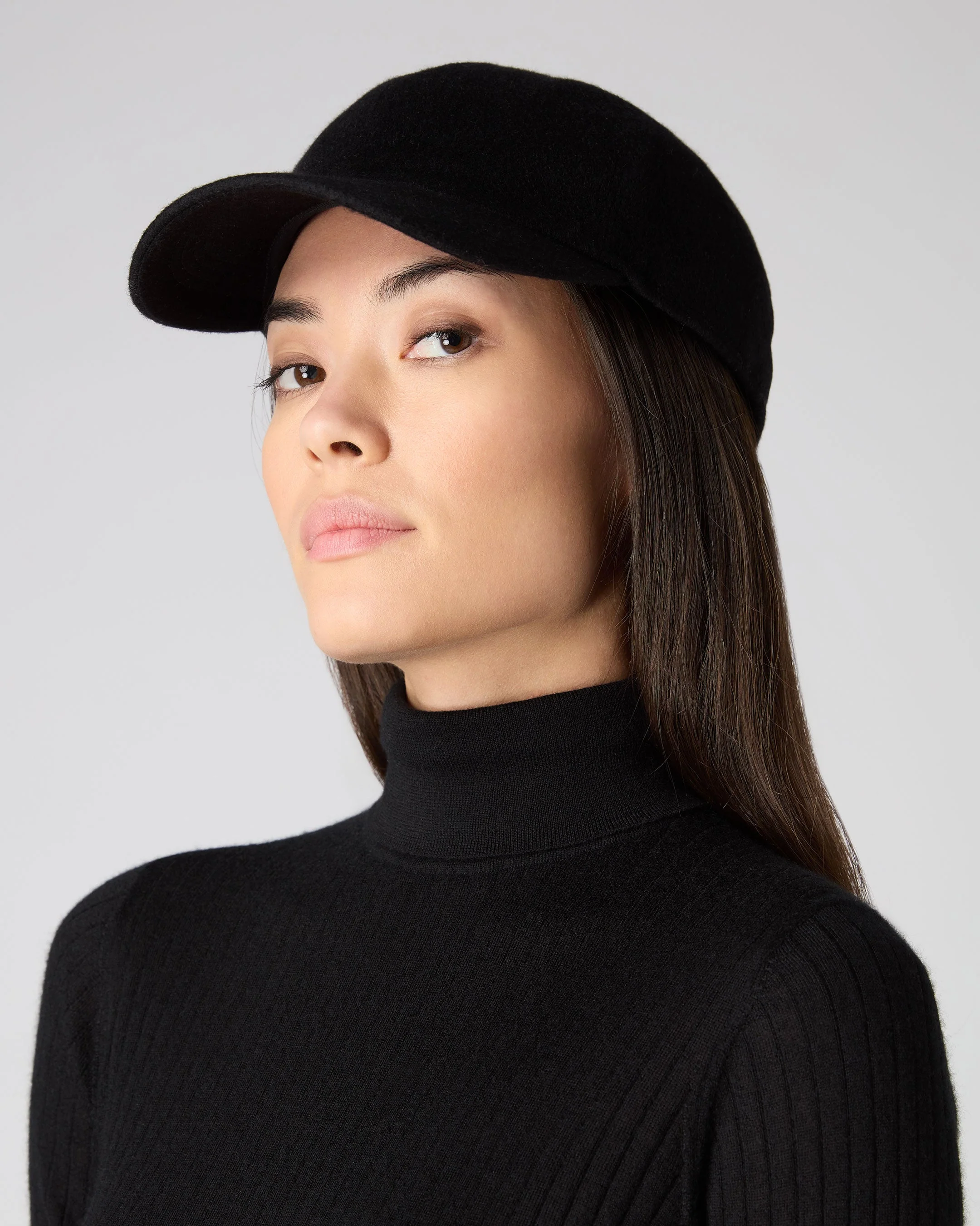 Unisex Cashmere Cap Black - Image 5