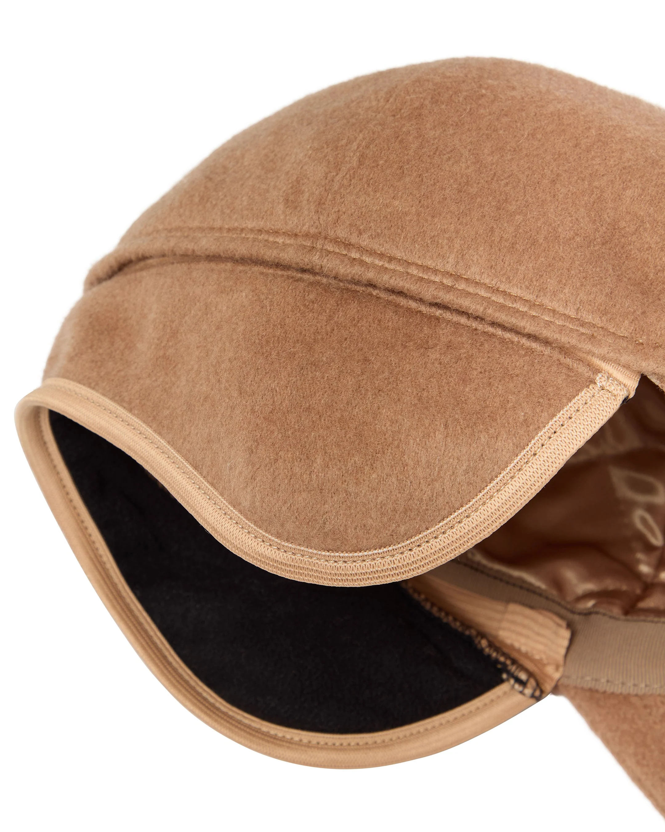Unisex Cashmere Cap Camel Brown - Image 4