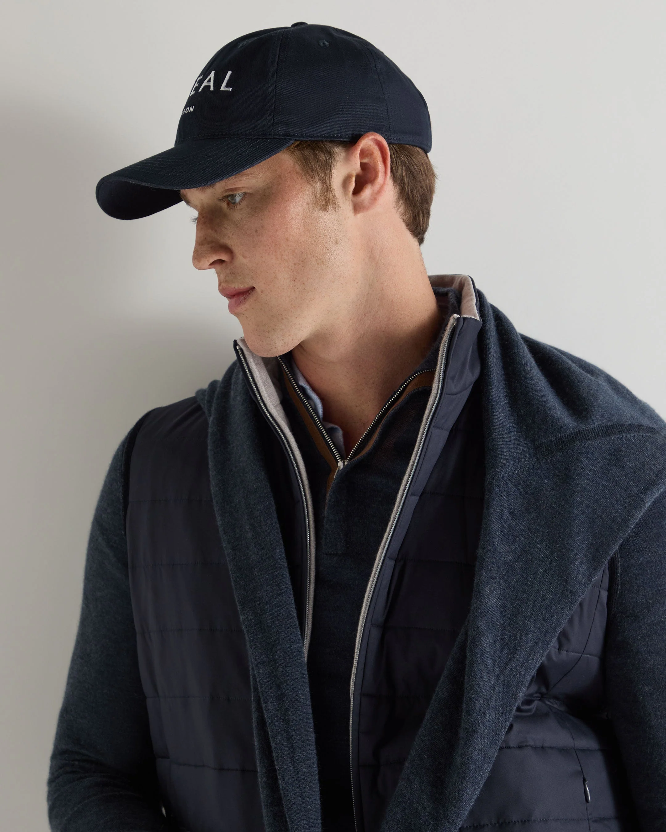 Unisex N.Peal Cotton Cap Navy Blue - Image 6