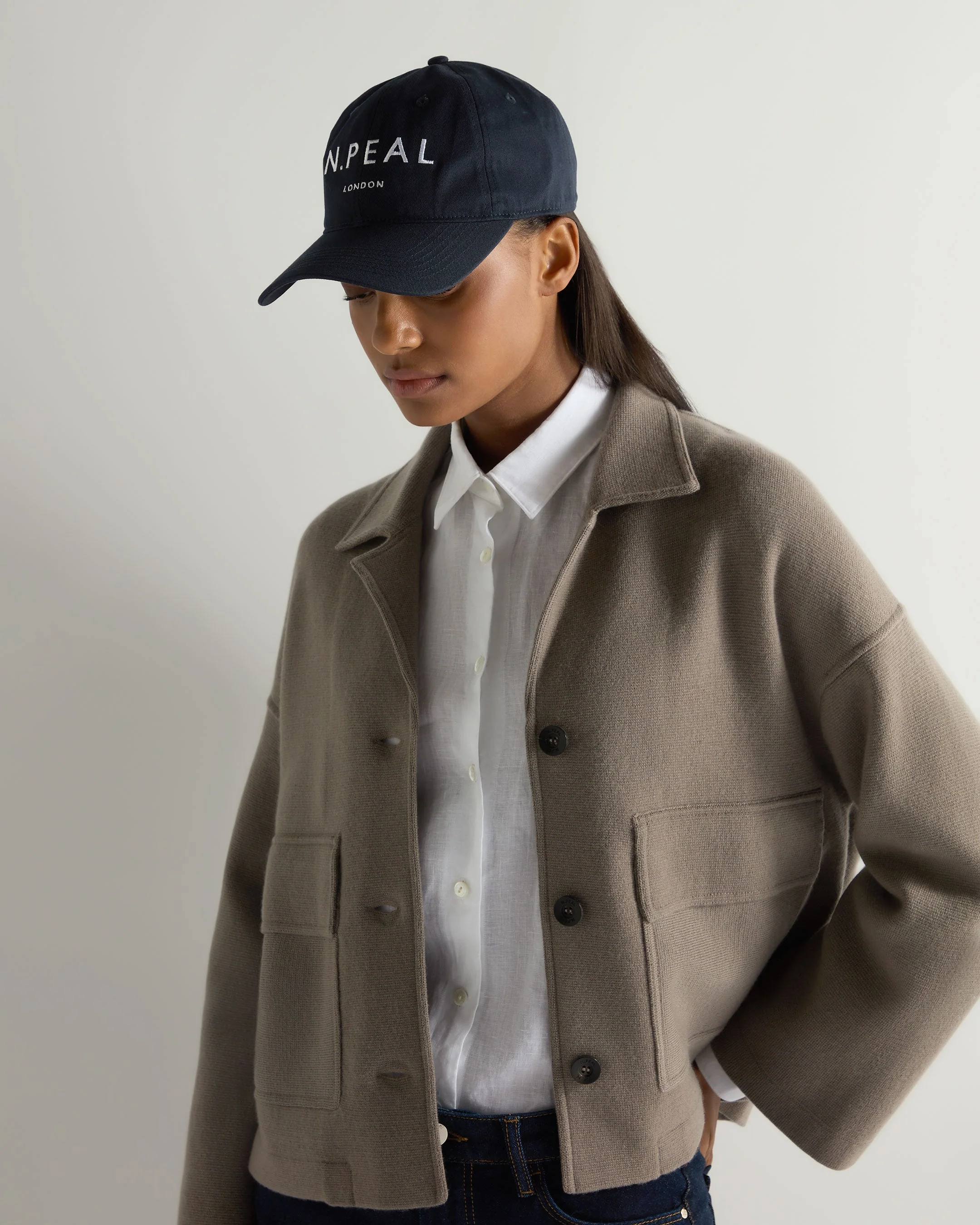 Unisex N.Peal Cotton Cap Navy Blue - Image 7