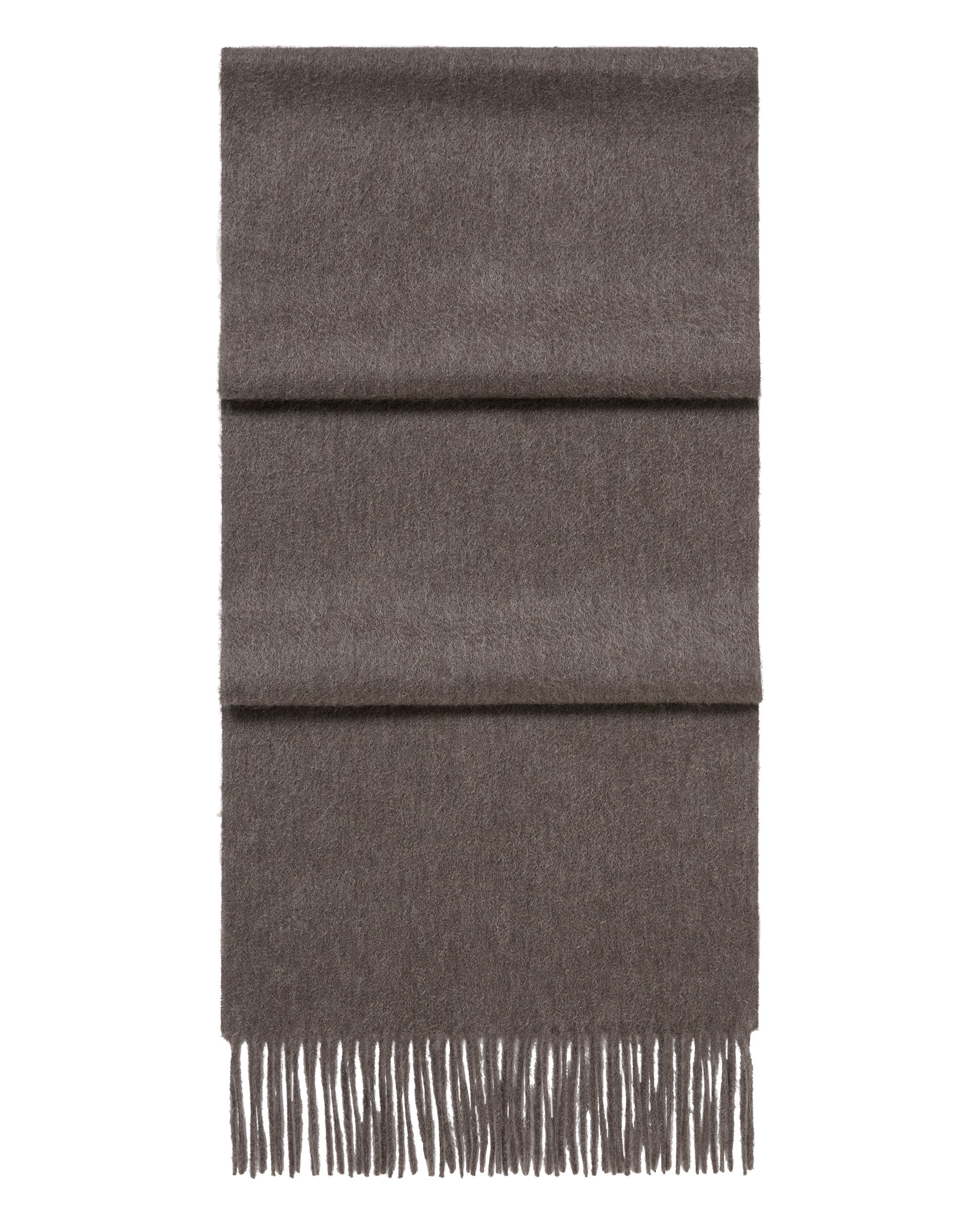 Unisex Woven Cashmere Scarf Otter Brown