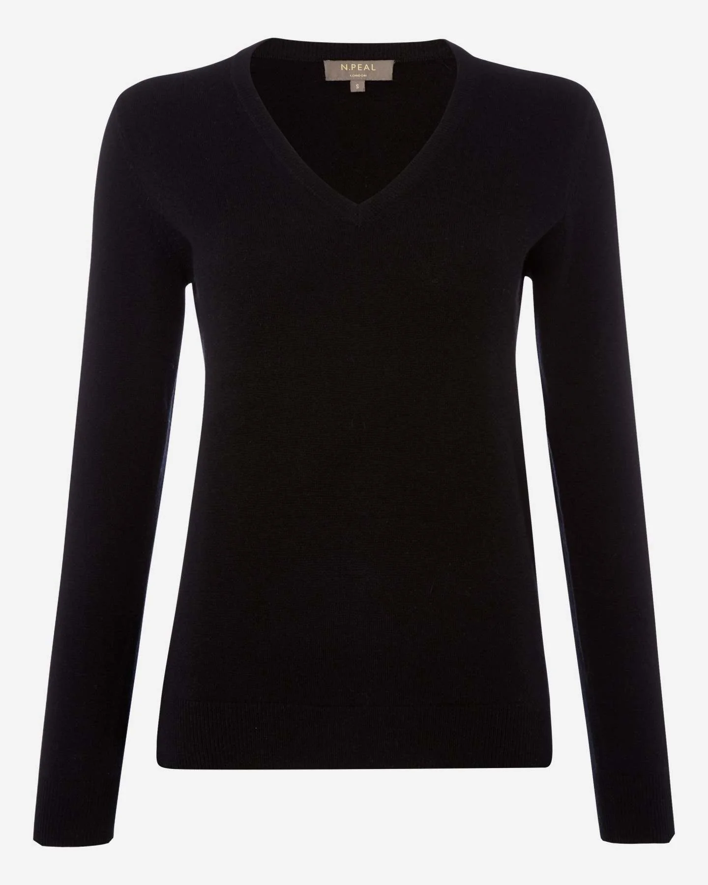 Women's Phoebe V Neck Cashmere Sweater Black - Image 2