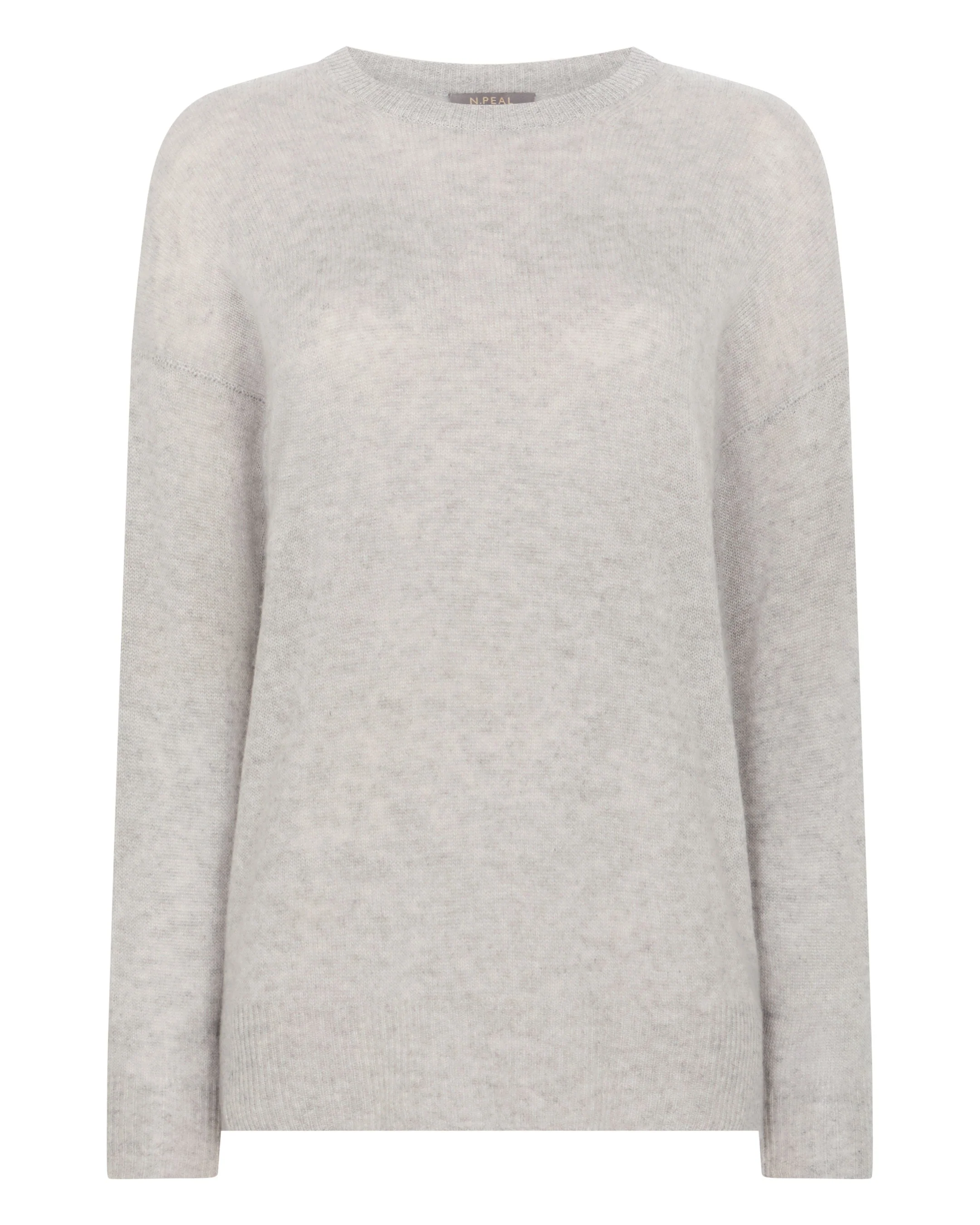 Women's Air Longline Cashmere Sweater Fumo Grey - Image 2