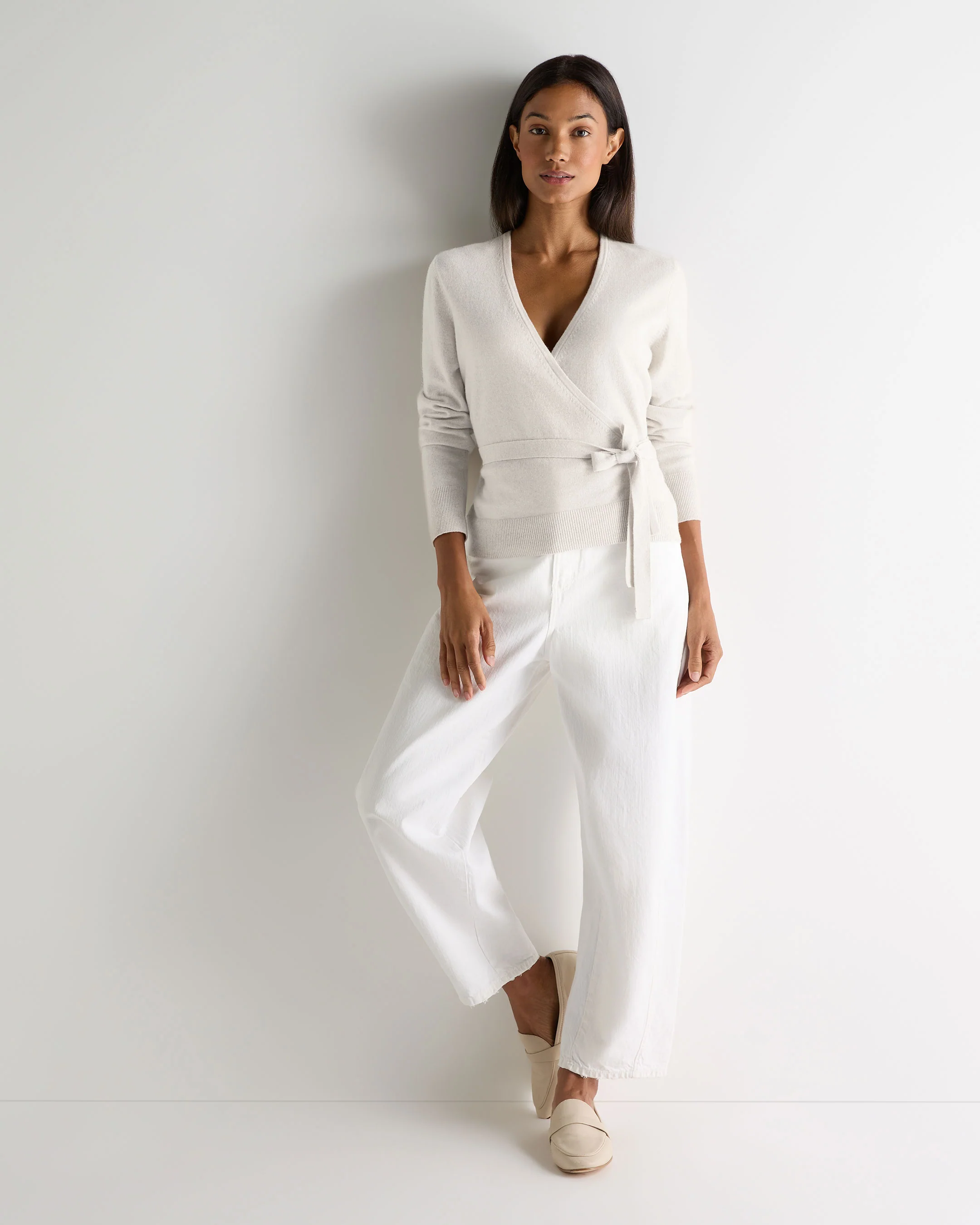 Women's Arabella Wrap Cardigan New Ivory White