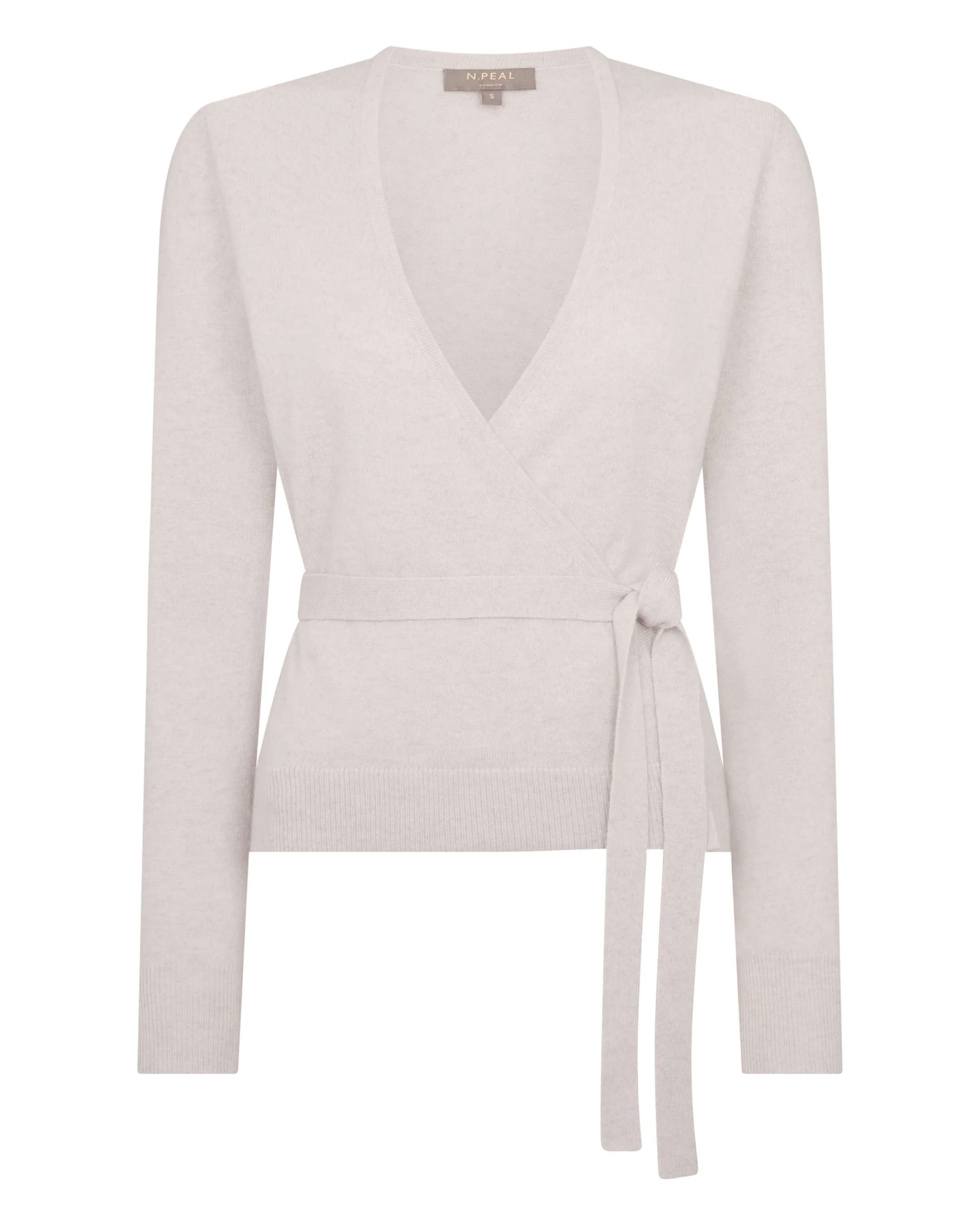 Women's Arabella Wrap Cashmere Cardigan Pebble Grey - Image 2