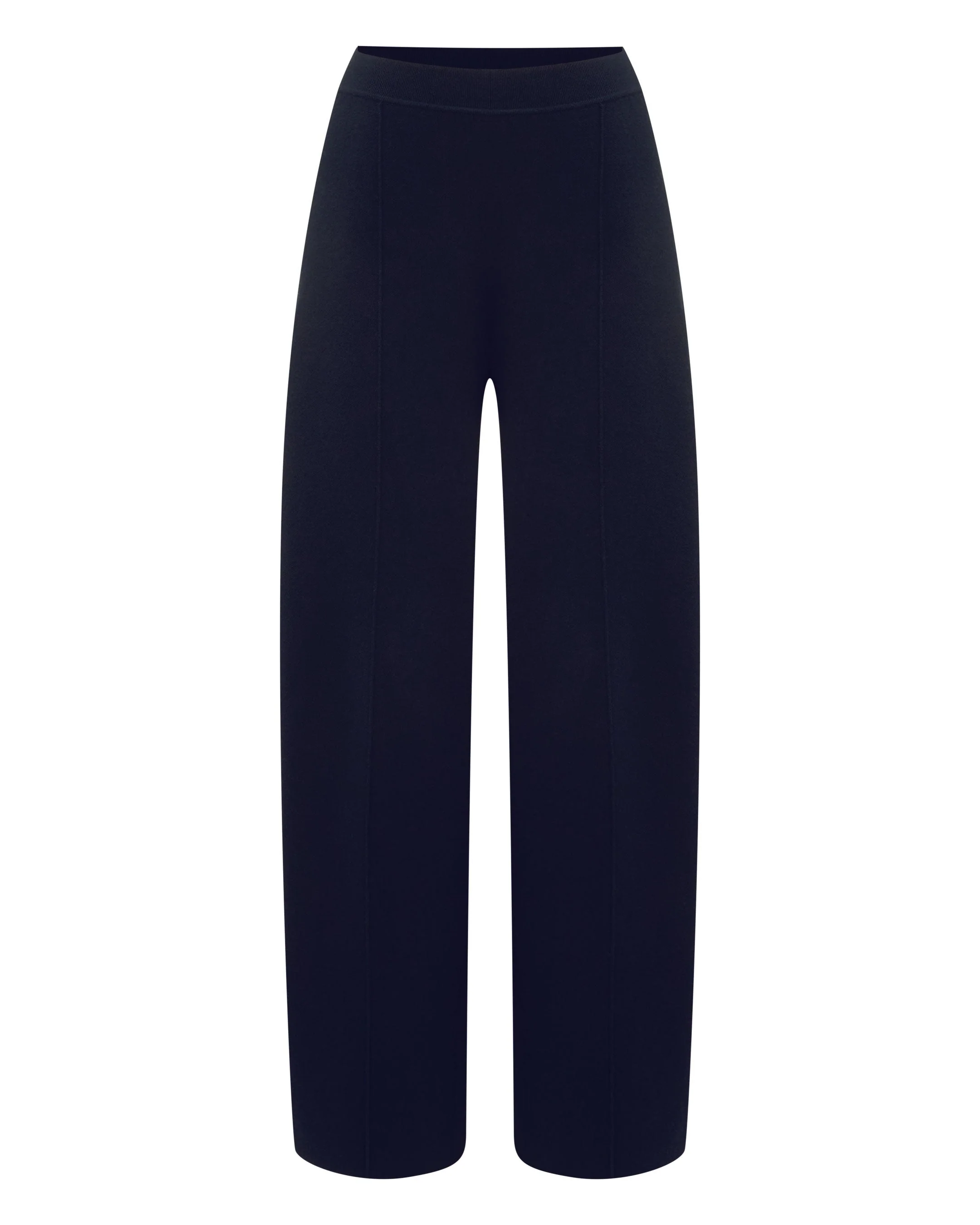 Women's Barrel Leg Cotton Blend Pant Navy Blue - Image 2
