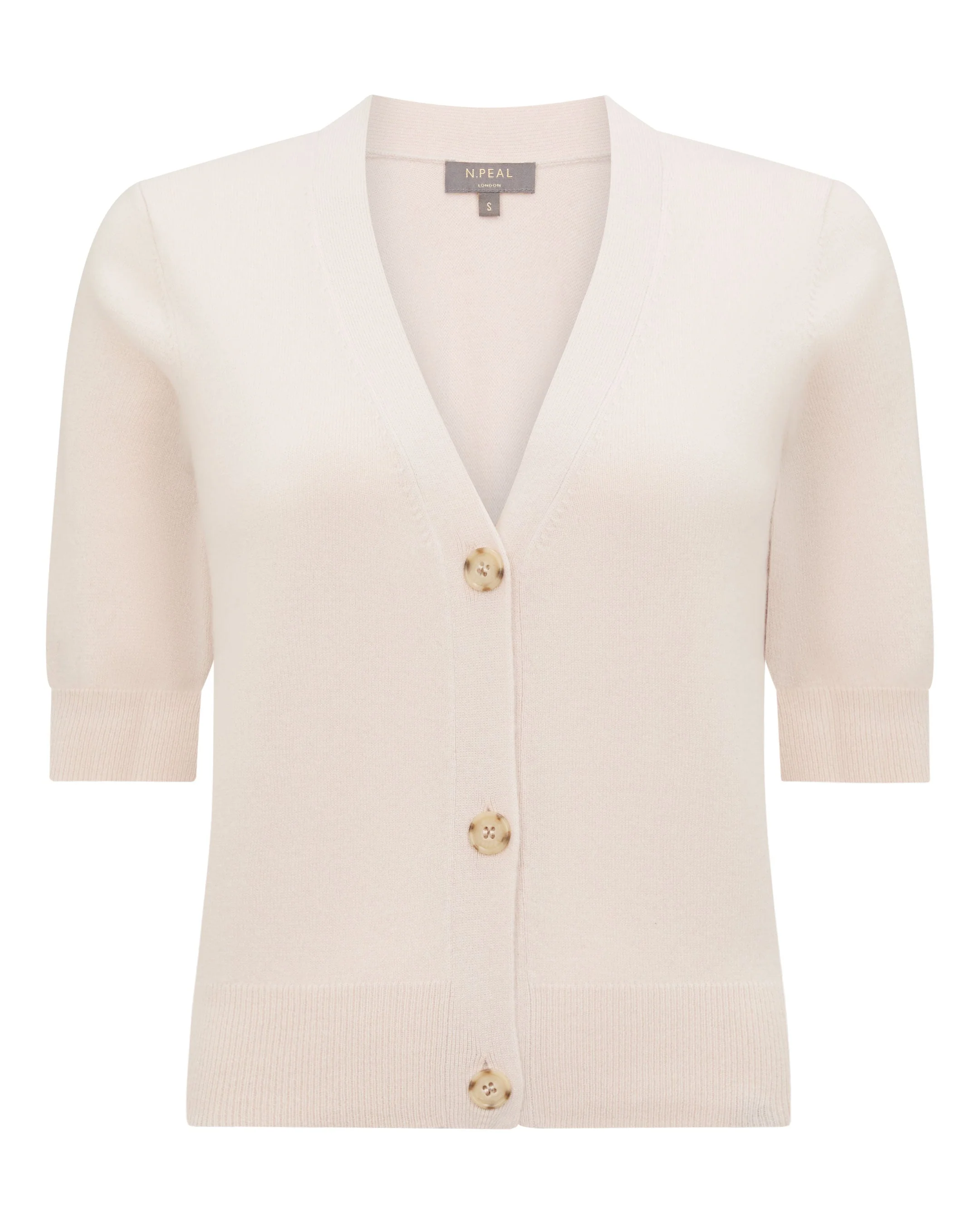 Women's Clara V Neck Cashmere Cardigan Dove Pink - Image 2