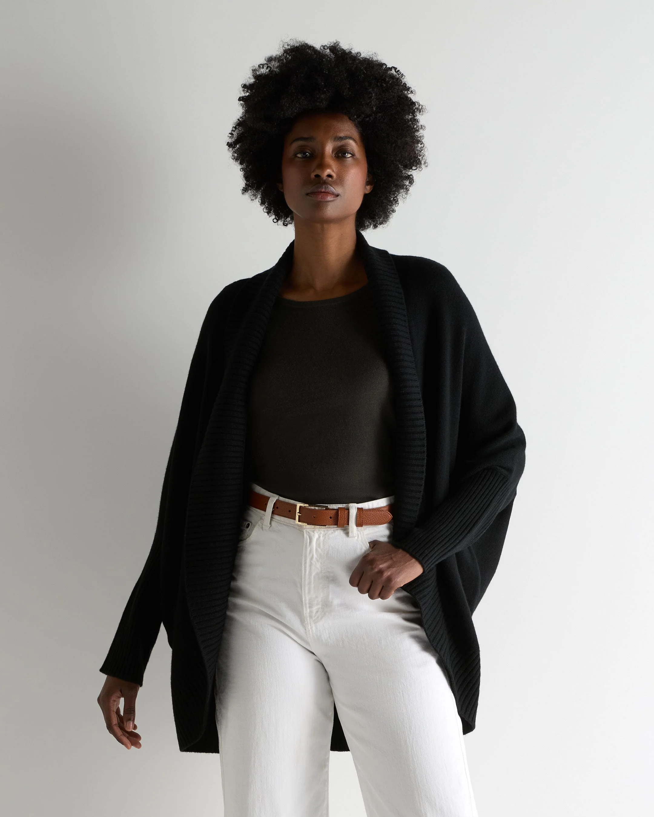 Women's Cocooning Cashmere Cardigan Black