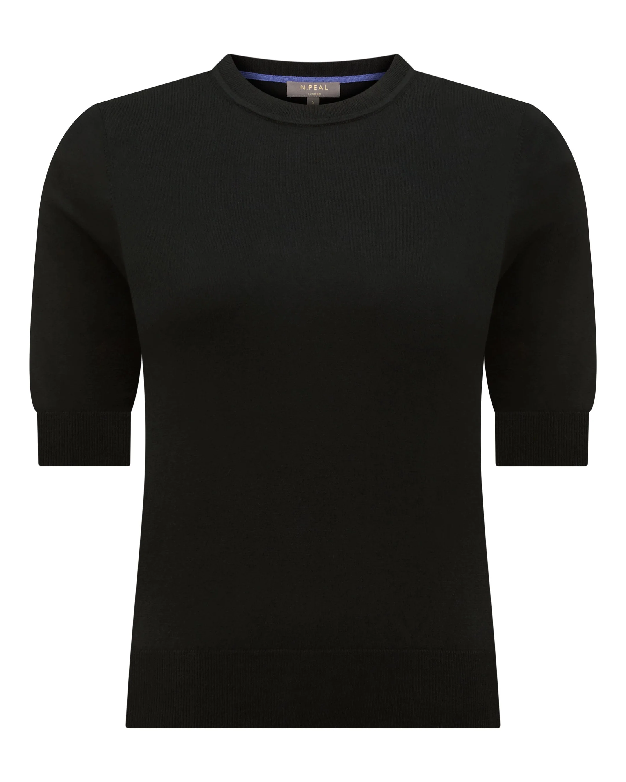 Women's Cotton Cashmere T-Shirt Black - Image 2