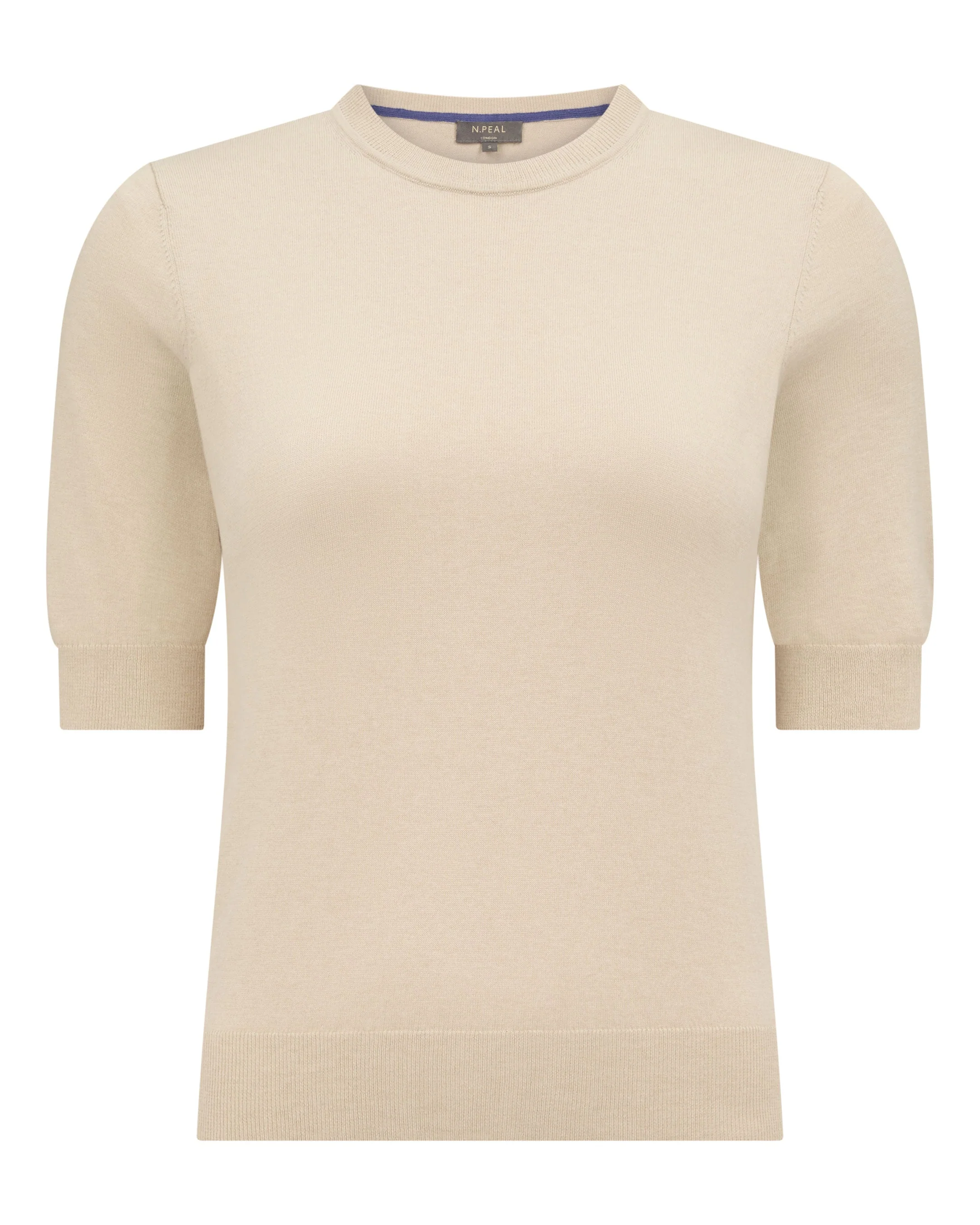 Women's Cotton Cashmere T-Shirt Natural Brown - Image 2