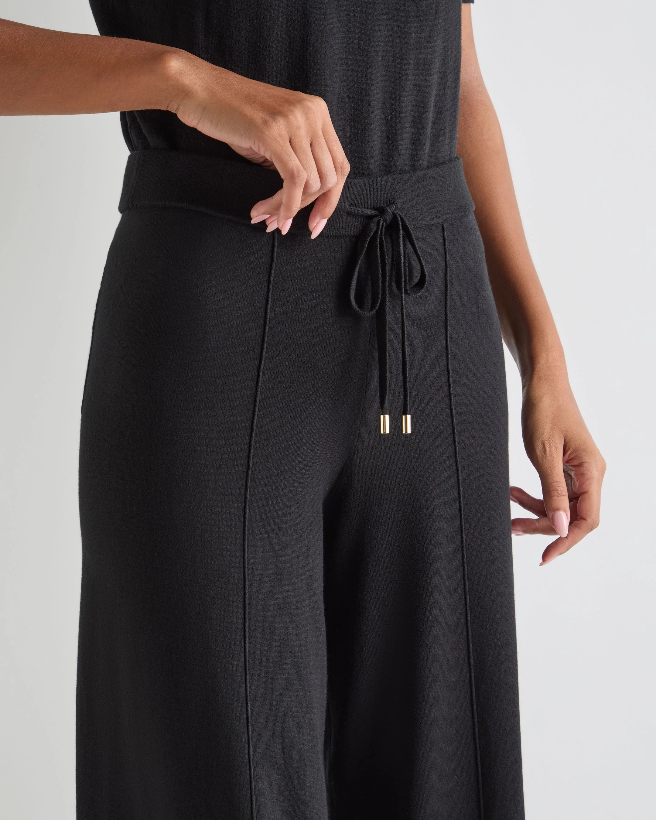 Women's Cotton Cashmere Pant Black - Image 5